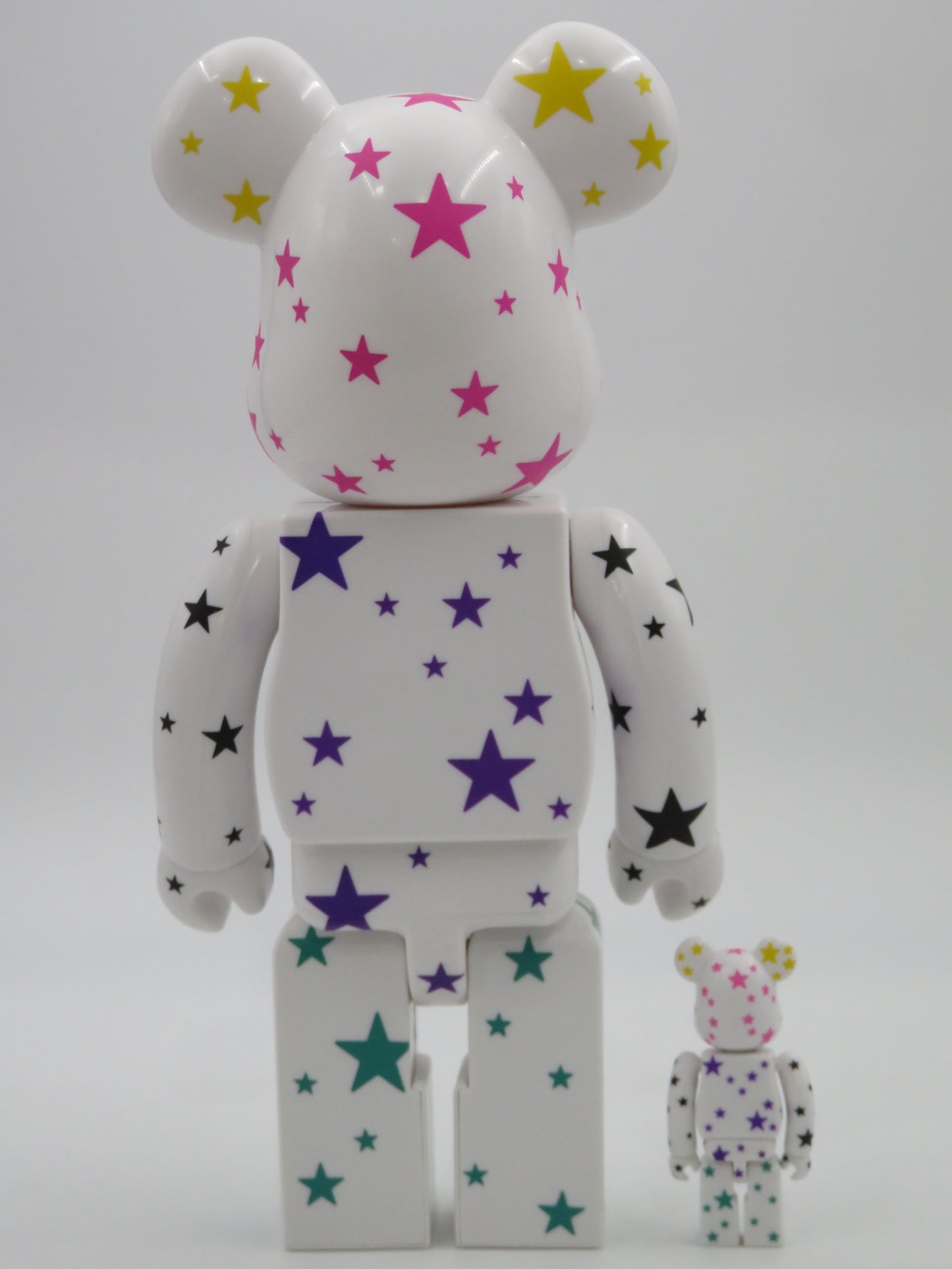 BEARBRICK Atmos Crazy Stars 400% & 100% Figure Set - Medicom Toy (2009) Art Toy