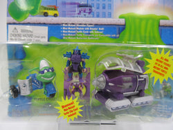 Teenage Mutant Ninja Turtles "The Turtle Tenderizin' Combo" Mini Mutants Turtle Transports TMNTs- Playmates (1994)