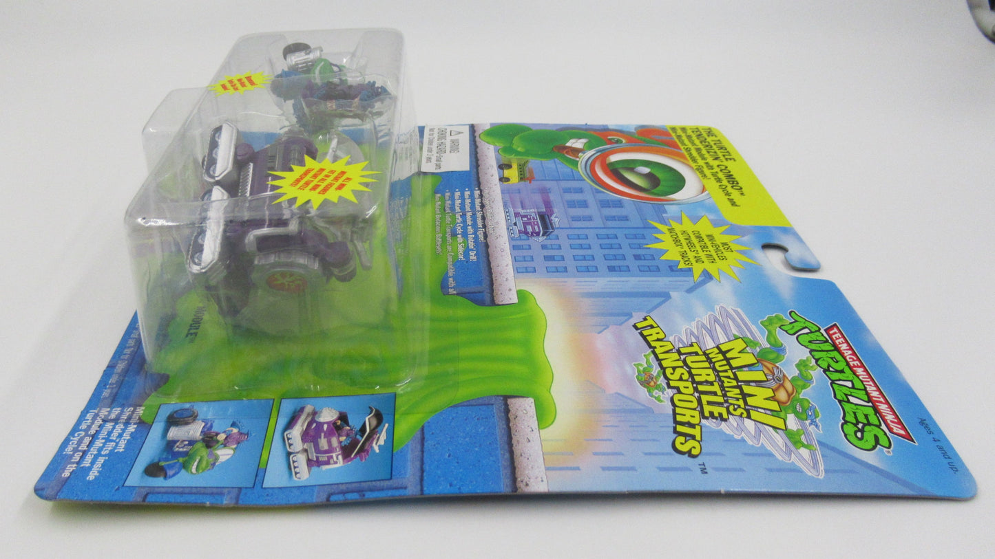 TMNT "The Turtle Tenderizin' Combo" Mini Mutants Turtle Transports Teenage Mutant Ninja Turtles- Playmates (1994)