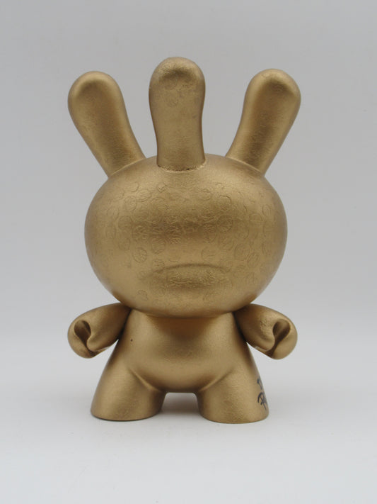 CUSTOM Golden Dunny Figure - Dr. Revolt x Kidrobot (c. 2000s) Artist SIGNED Collectible Art Toy