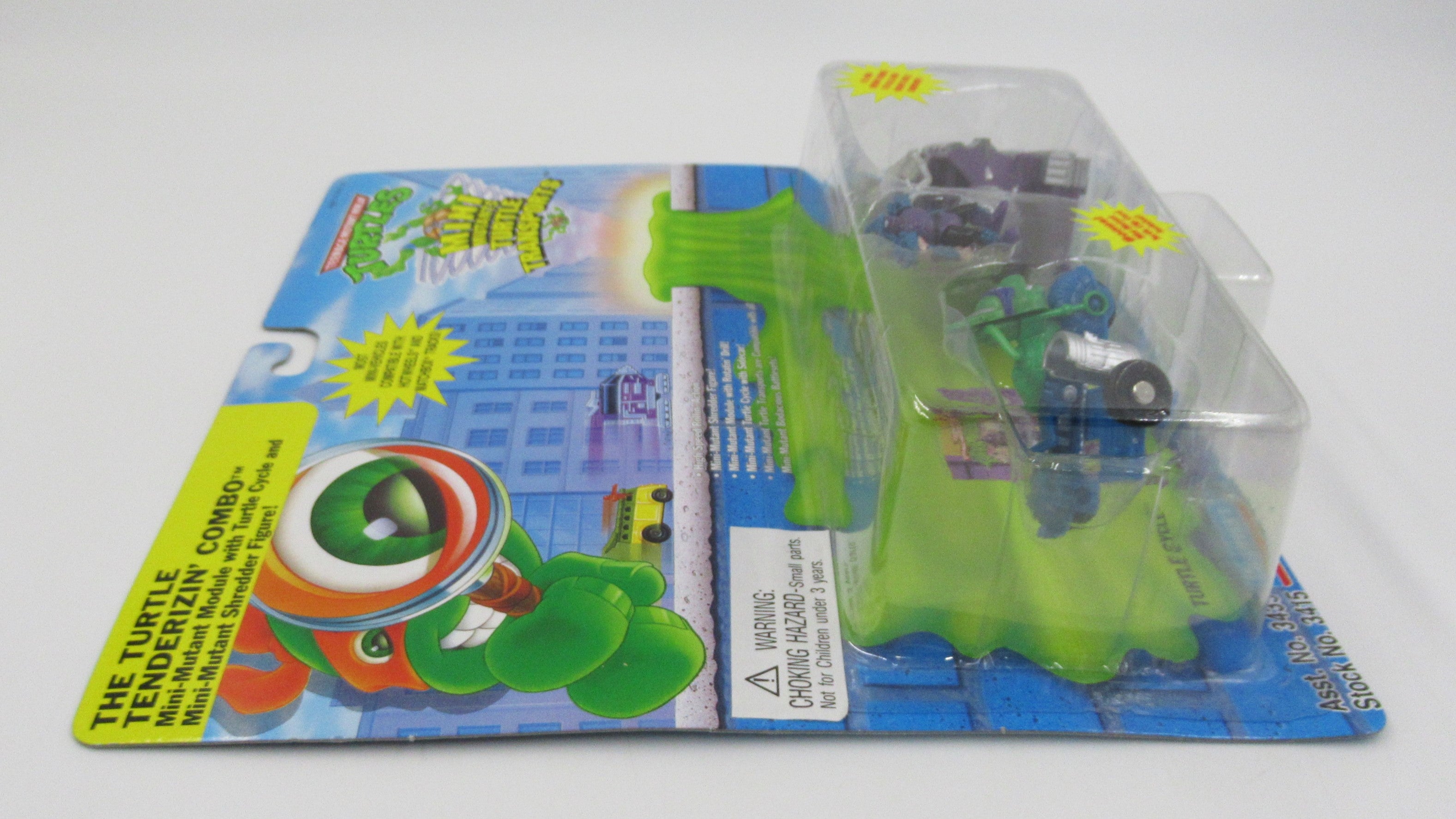 Teenage Mutant Ninja Turtles "The Turtle Tenderizin' Combo" Mini Mutants Turtle Transports TMNTs- Playmates (1994)