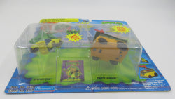 Teenage Mutant Ninja Turtles "The Totally Tiny Turtle Combo" Mini Mutants Turtle Transports TMNTs - Playmates (1994)