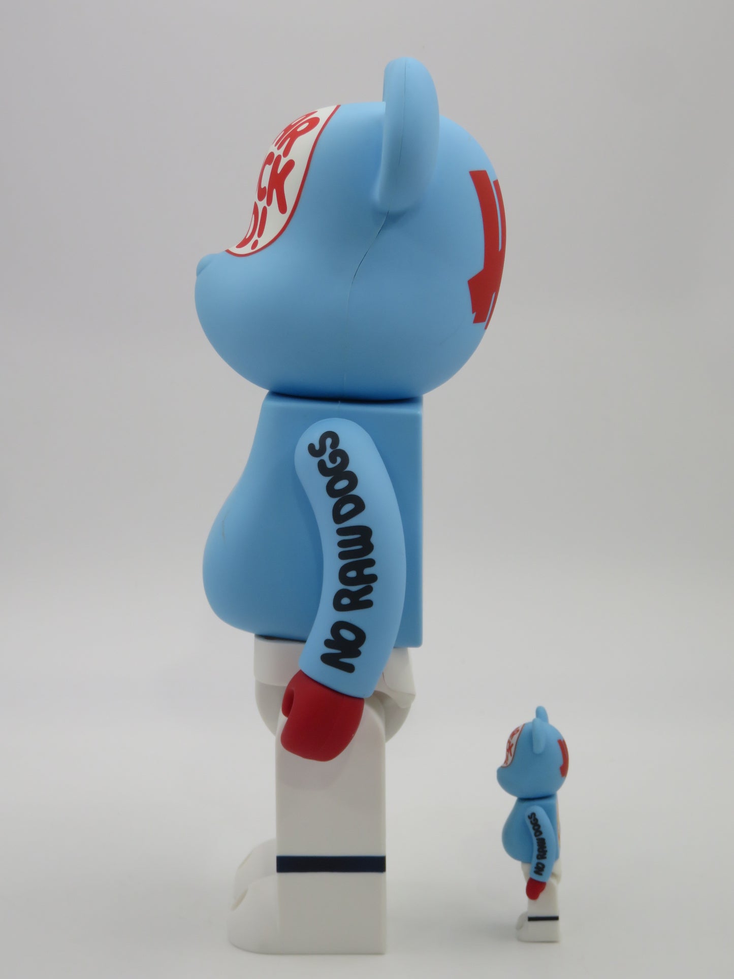 BEARBRICK Undefeated "Wear a Sock Kid!" 400%/100% Figure Set - Medicom Toy (2007) Art Toy