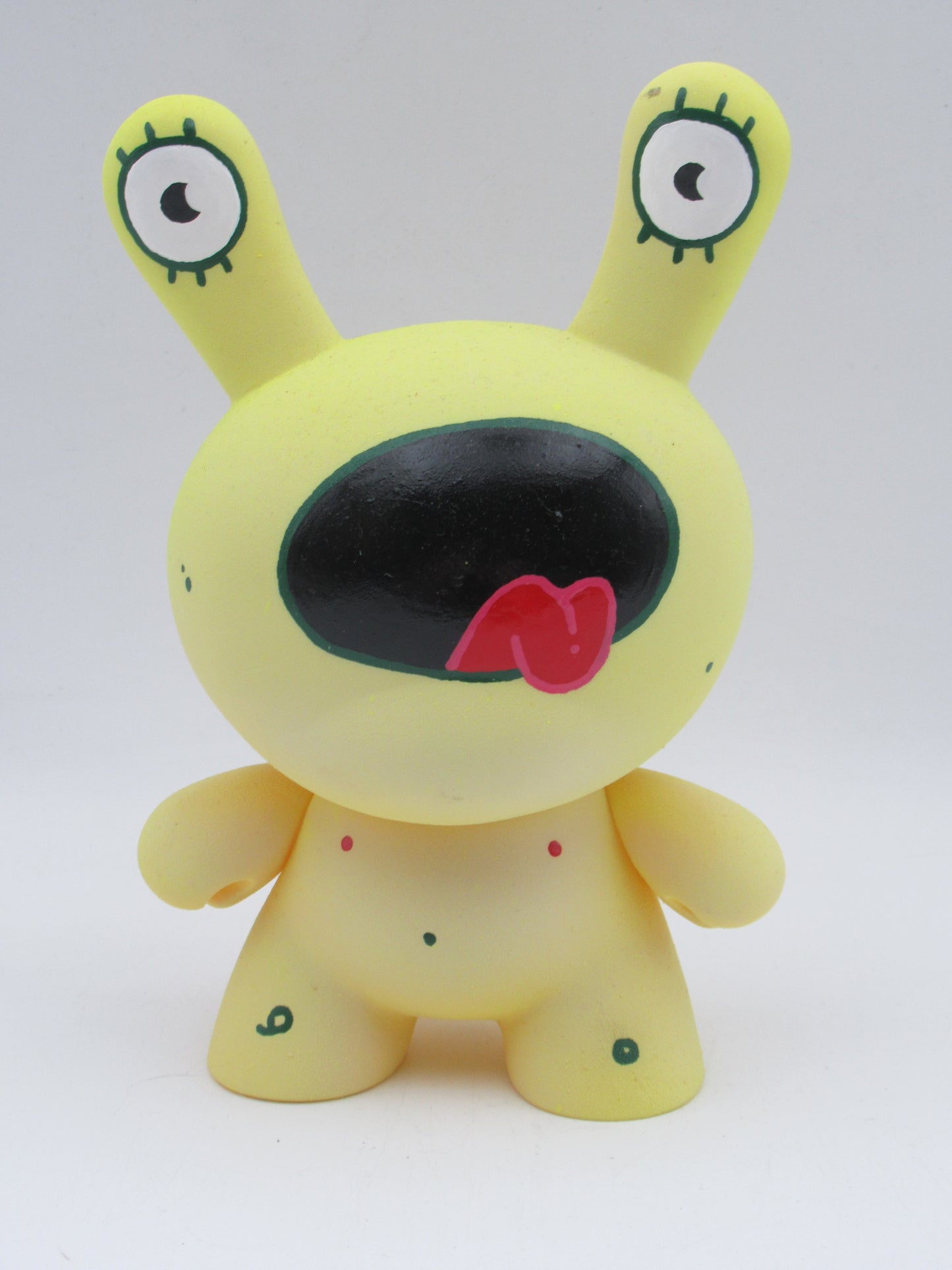 CUSTOM Yellow Dunny Figure - Upso x Kidrobot (c. 2000s) Artist SIGNED Collectible Art Toy