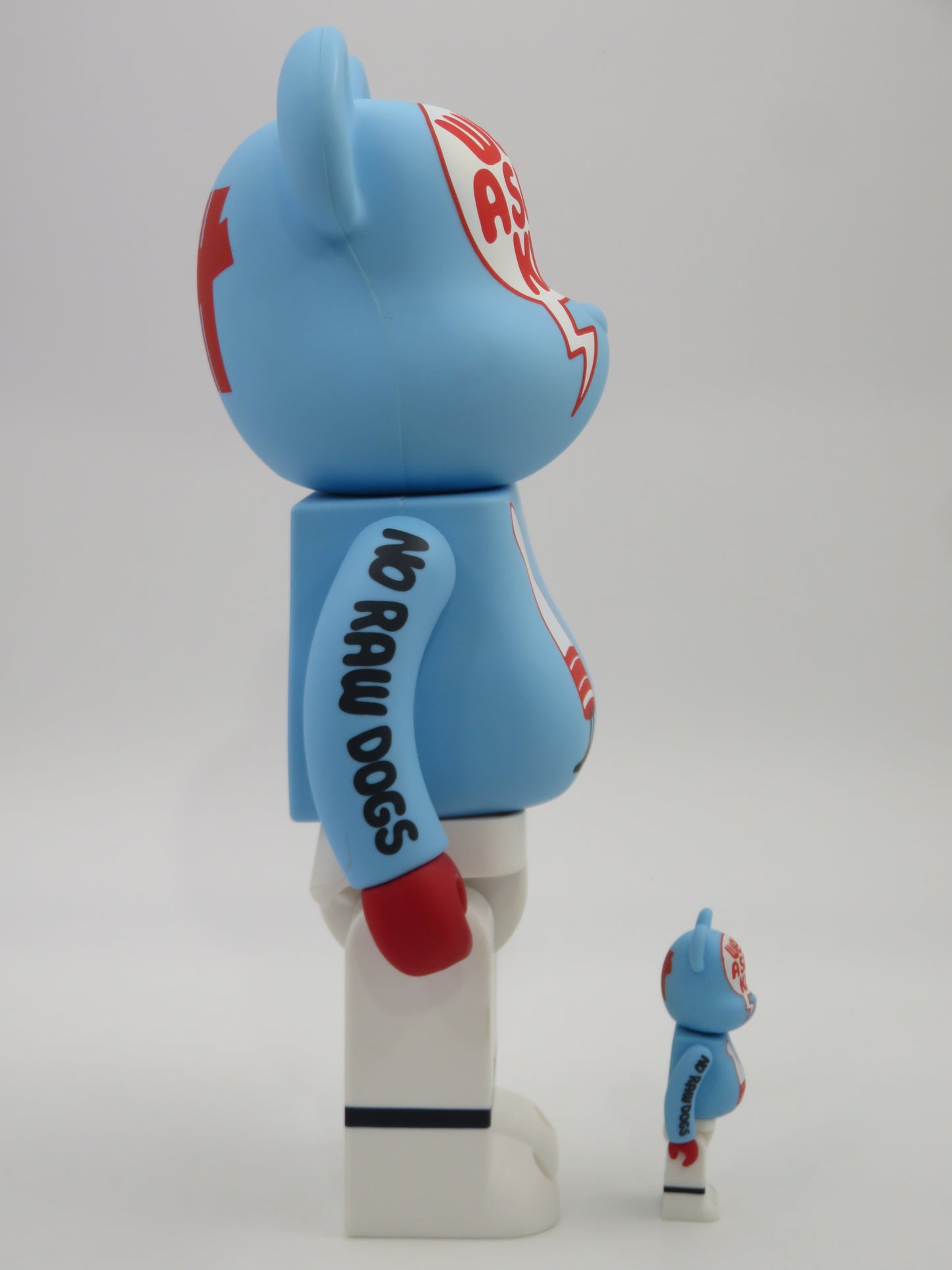 BEARBRICK Undefeated "Wear a Sock Kid!" 400%/100% Figure Set - Medicom Toy (2007) Art Toy