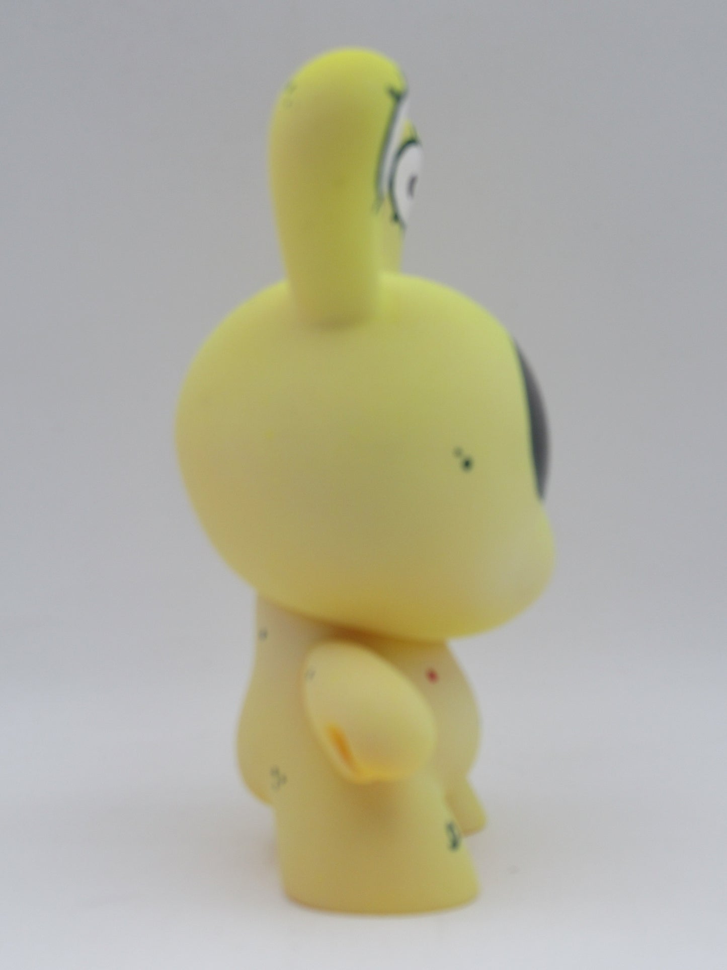 CUSTOM Yellow Dunny Figure - Upso x Kidrobot (c. 2000s) Artist SIGNED Collectible Art Toy