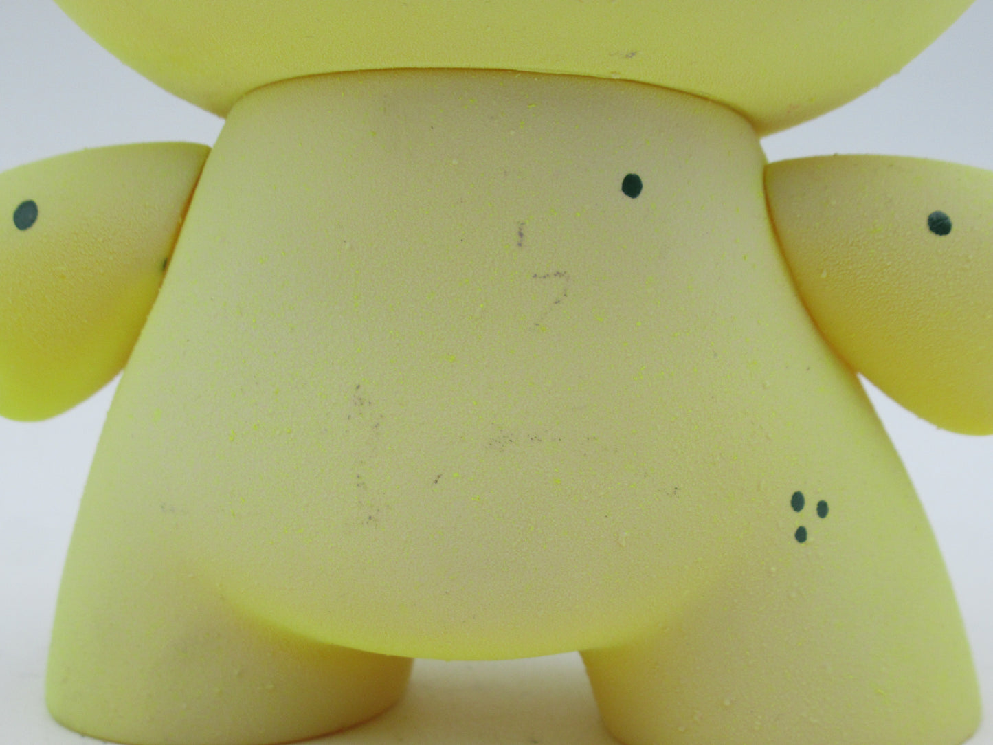 CUSTOM Yellow Dunny Figure - Upso x Kidrobot (c. 2000s) Artist SIGNED Collectible Art Toy