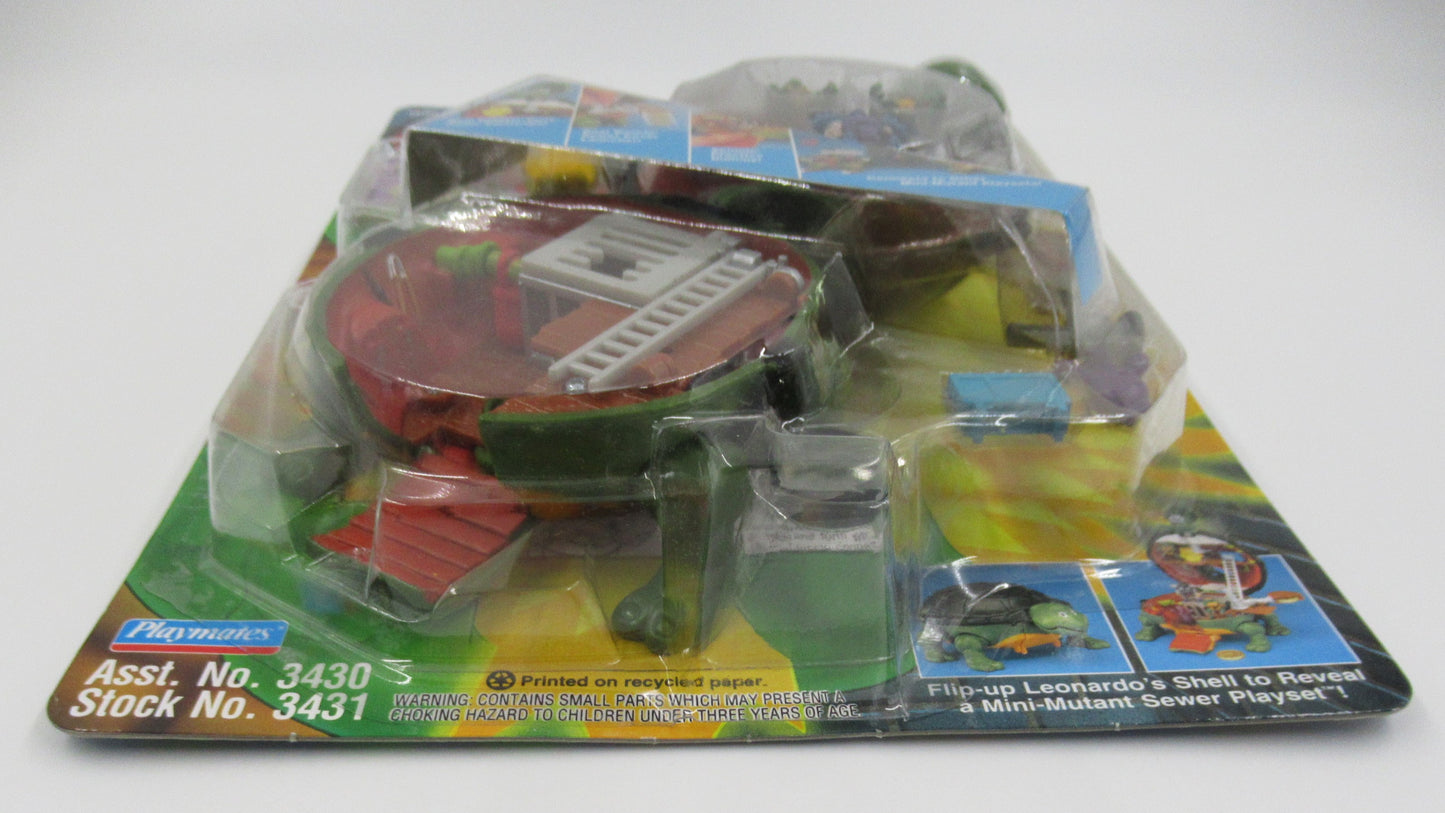 TMNT Mini Mutants Leonardo Sewer Playset Teenage Mutant Ninja Turtles- Playmates (1994)