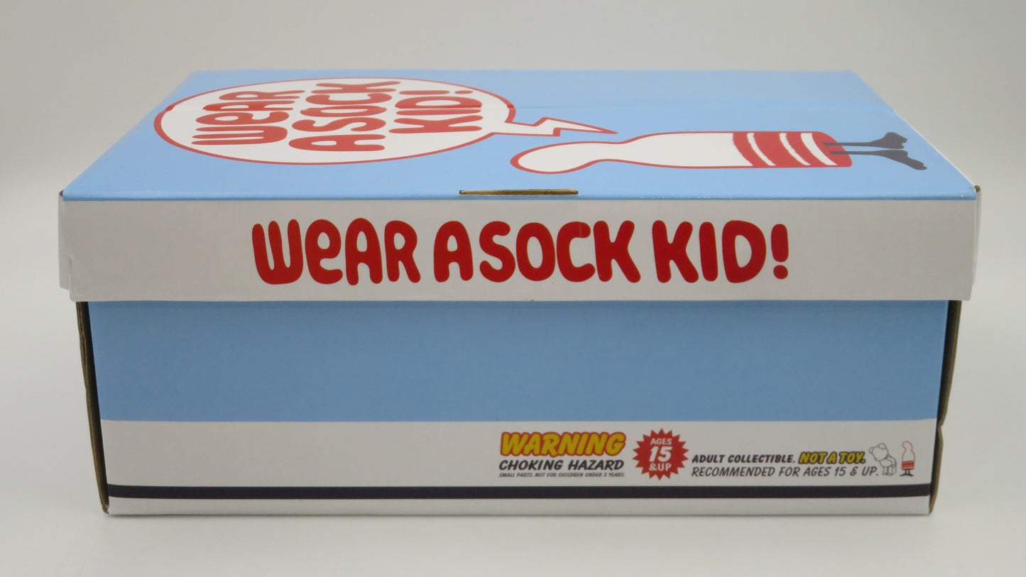 BEARBRICK Undefeated "Wear a Sock Kid!" 400%/100% Figure Set - Medicom Toy (2007) Art Toy