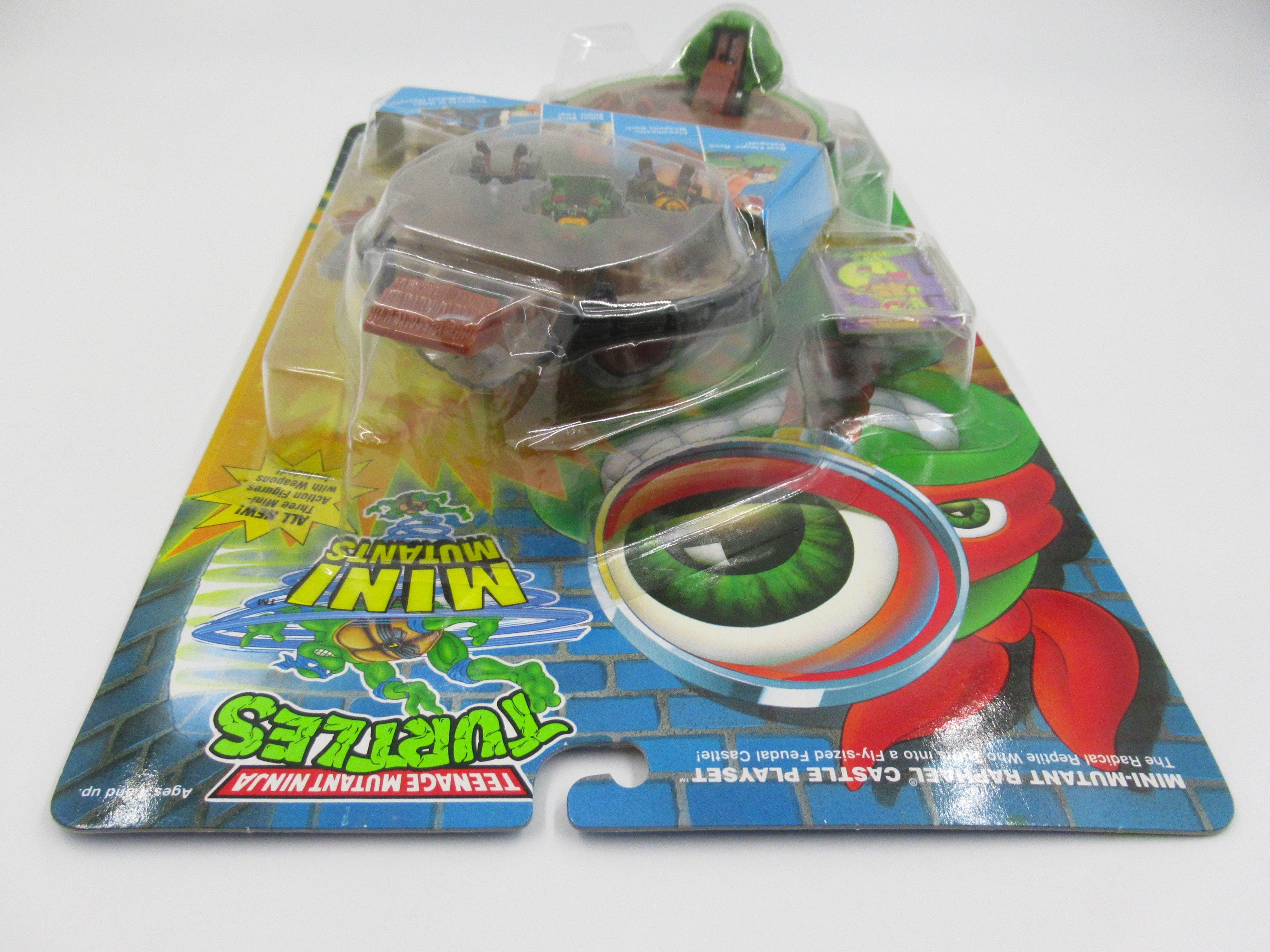 Teenage Mutant Ninja Turtles Mini Mutants Raphael Castle Playset TMNTs- Playmates (1994)