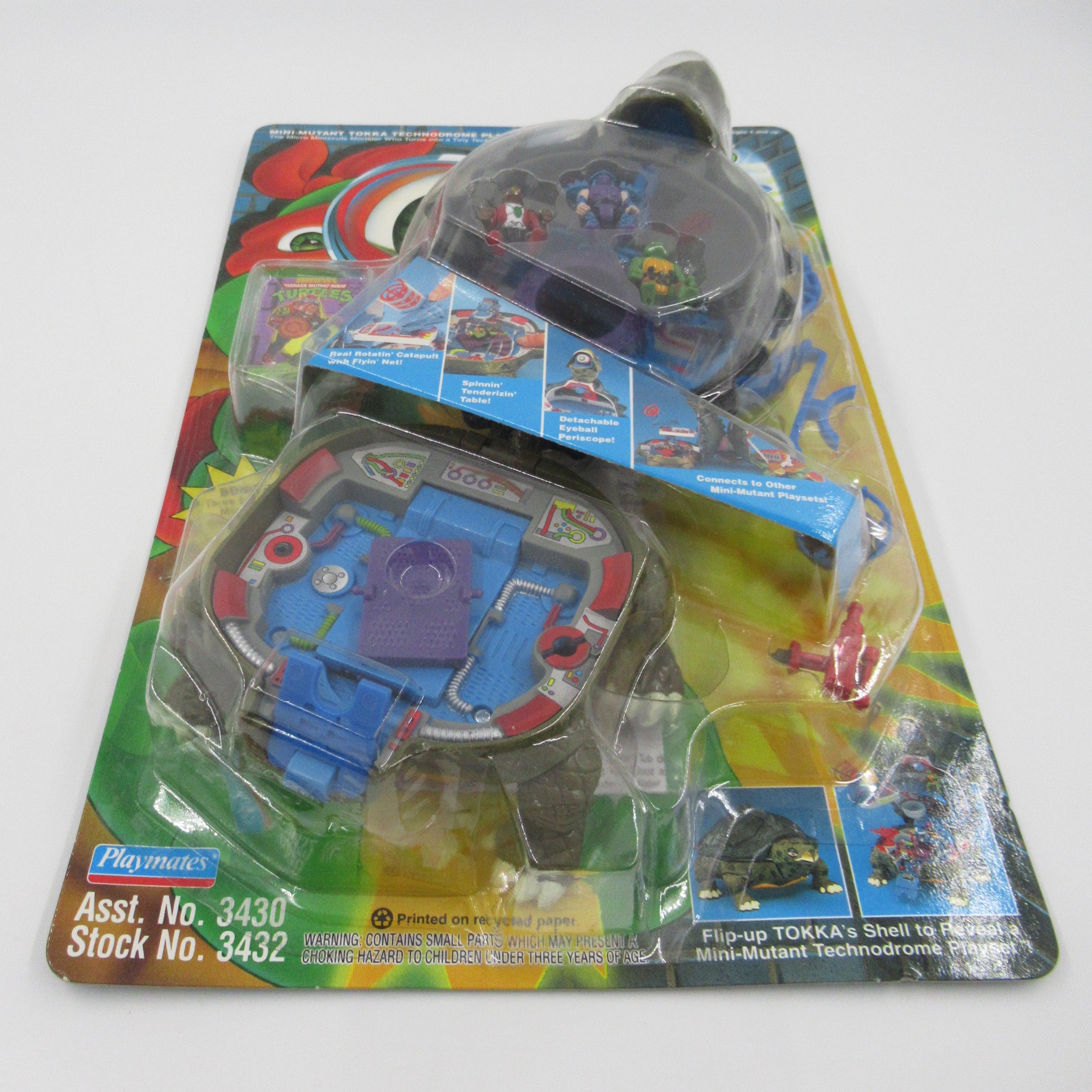 Teenage Mutant Ninja Turtles Mini Mutants Tokka Technodrome Playset TMNTs- Playmates (1994)