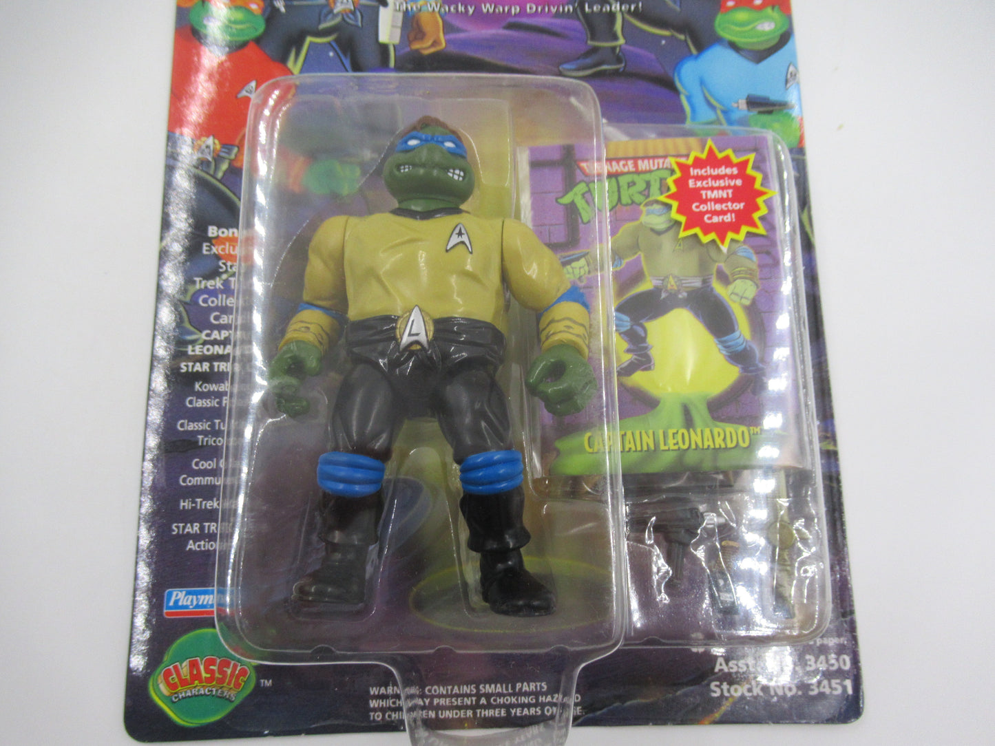 TMNT Star Trek 4.5" Teenage Mutant Ninja Turtles Action Figure Set of 4 - Playmates (1994)