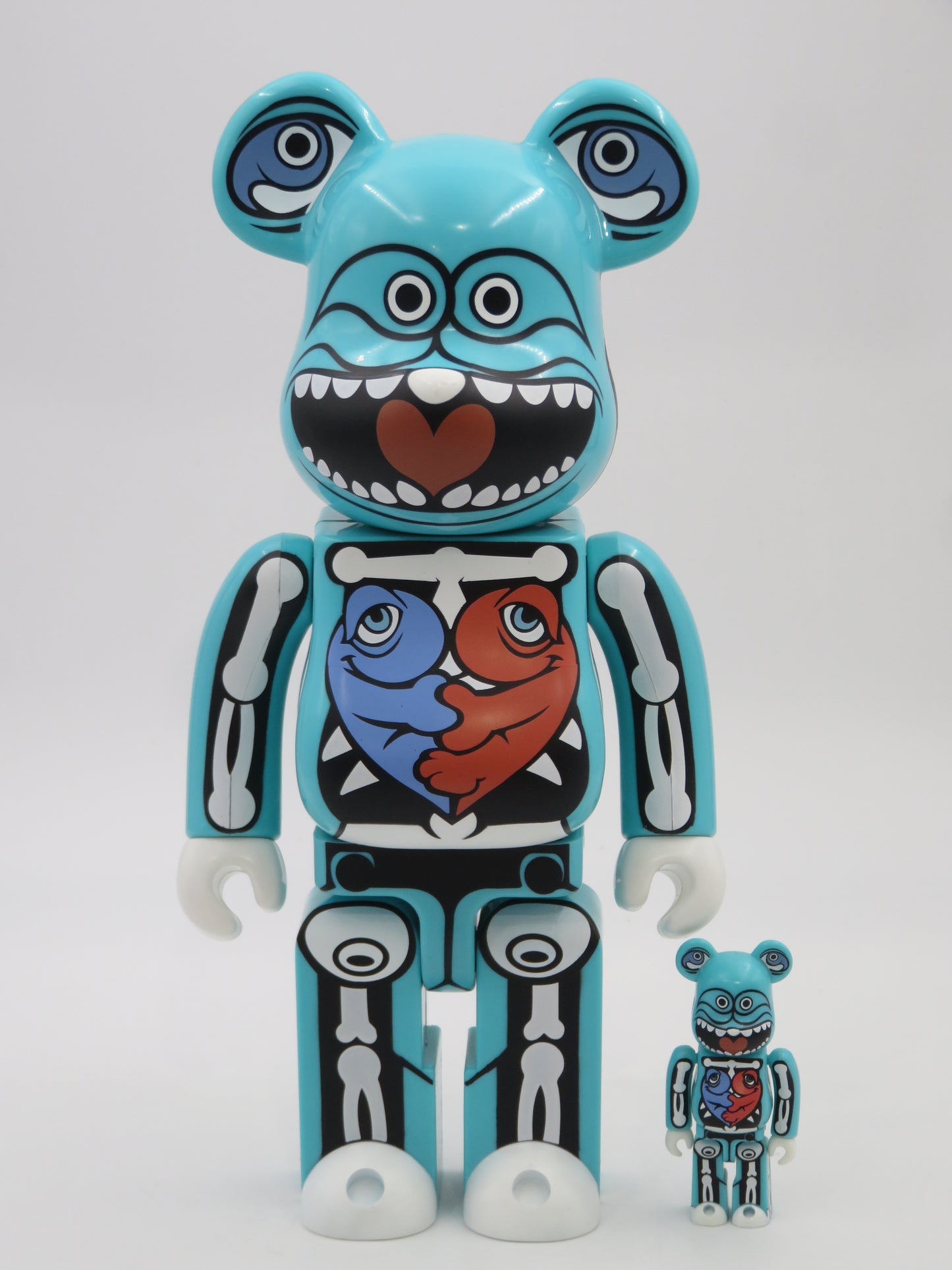 BEARBRICK Ron English SDCC 400% & 100% Figure Set - Medicom Toy (2007) Be@rbrick Art Toy