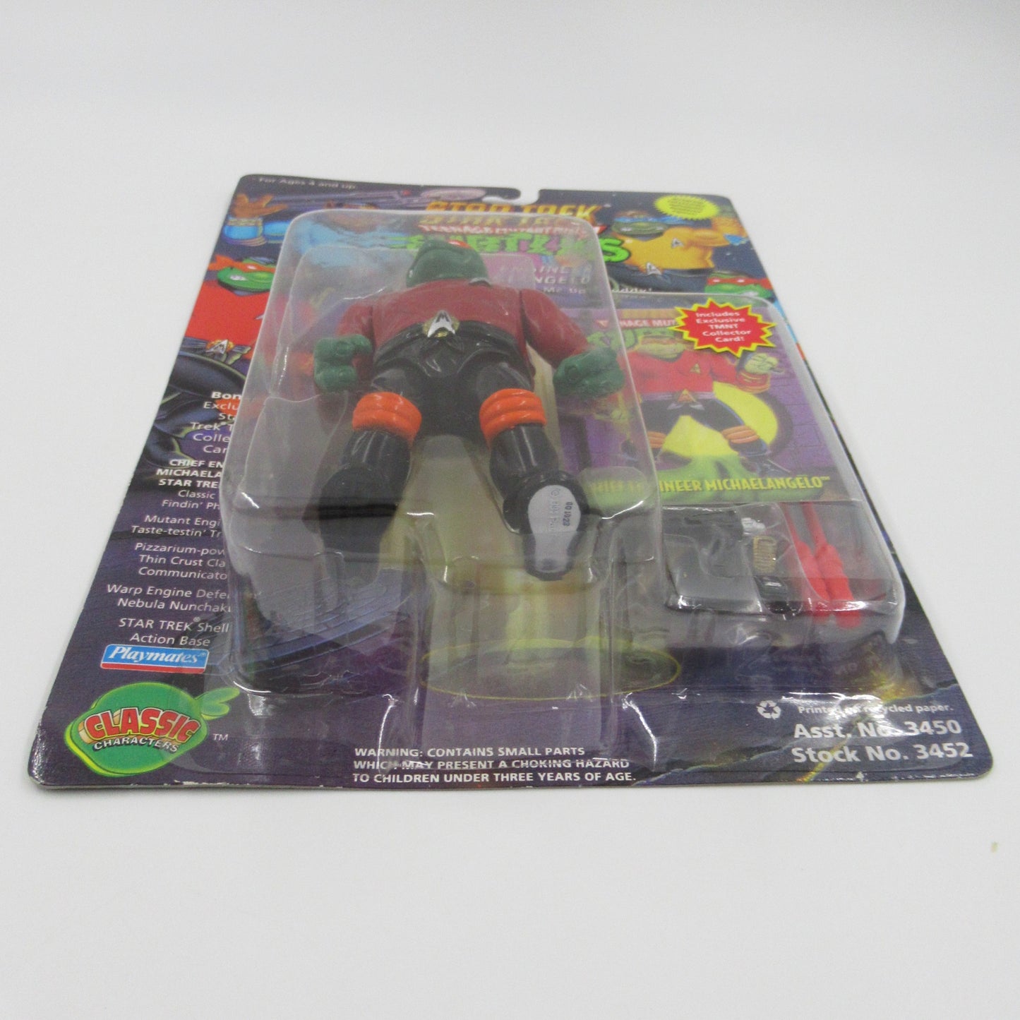 TMNT Star Trek 4.5" Teenage Mutant Ninja Turtles Action Figure Set of 4 - Playmates (1994)