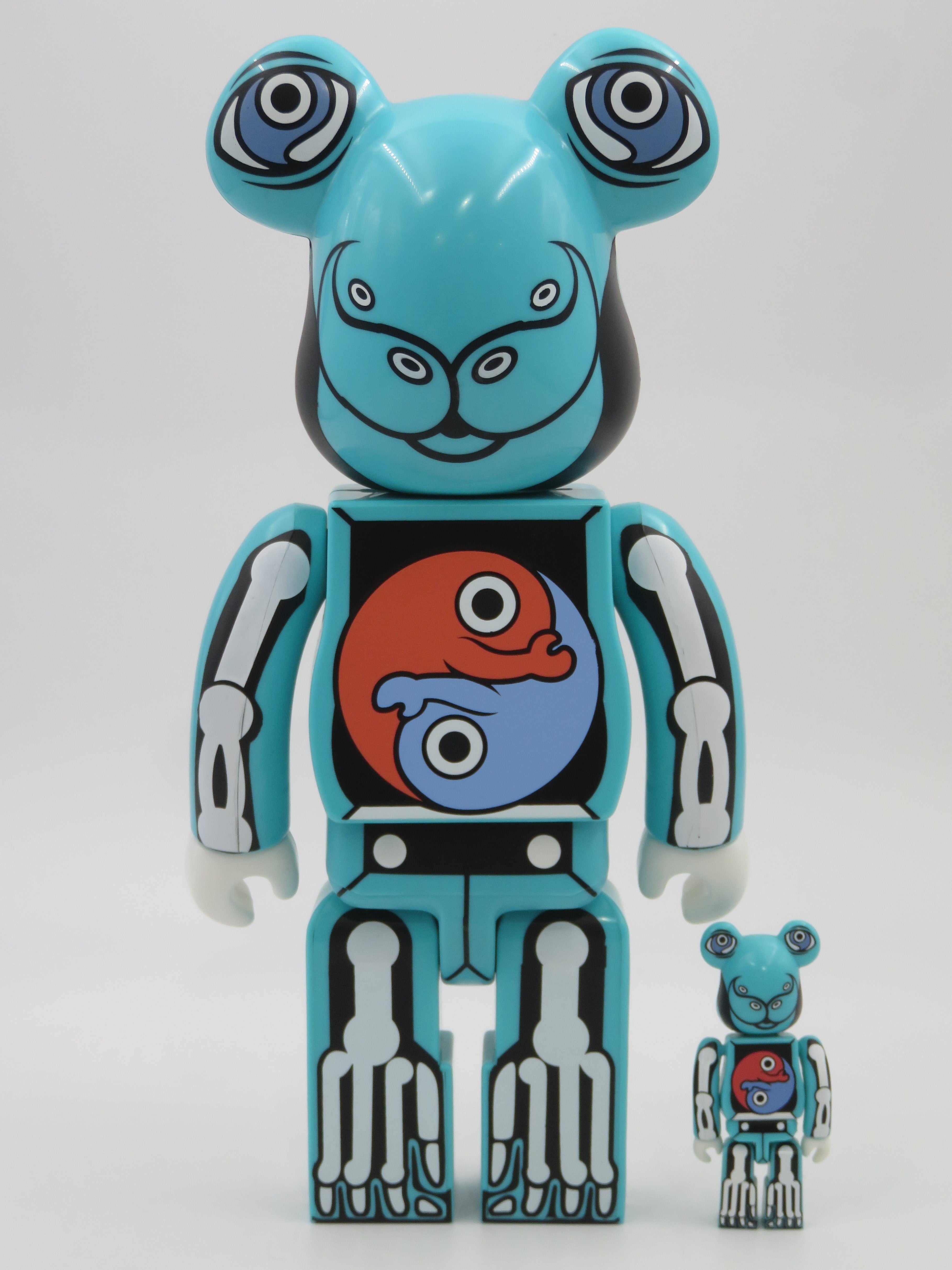 BEARBRICK Ron English SDCC 400% & 100% Figure Set - Medicom Toy (2007) Be@rbrick Art Toy