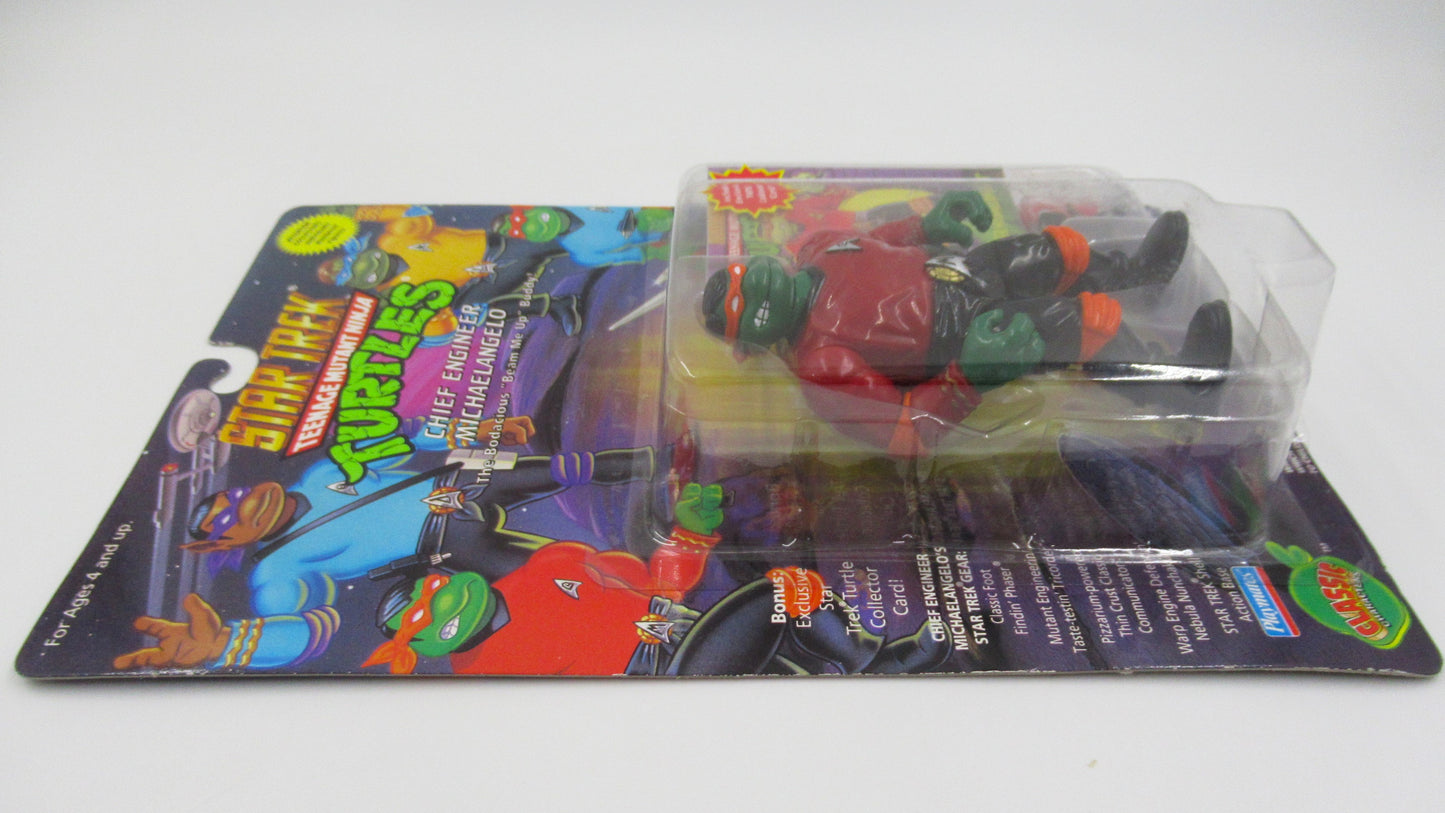 TMNT Star Trek 4.5" Teenage Mutant Ninja Turtles Action Figure Set of 4 - Playmates (1994)