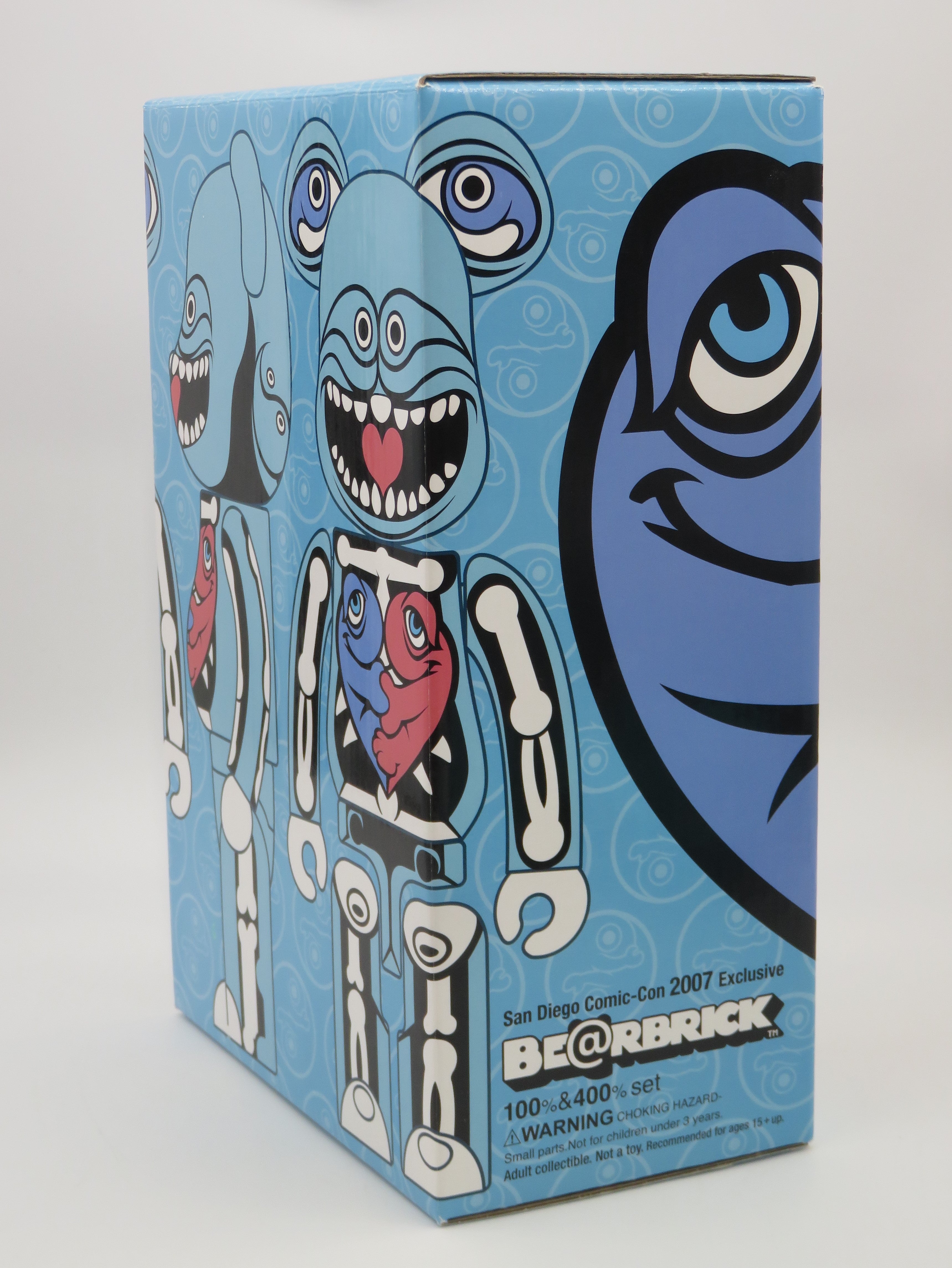 BEARBRICK Ron English SDCC 400% & 100% Figure Set - Medicom Toy (2007) Be@rbrick Art Toy