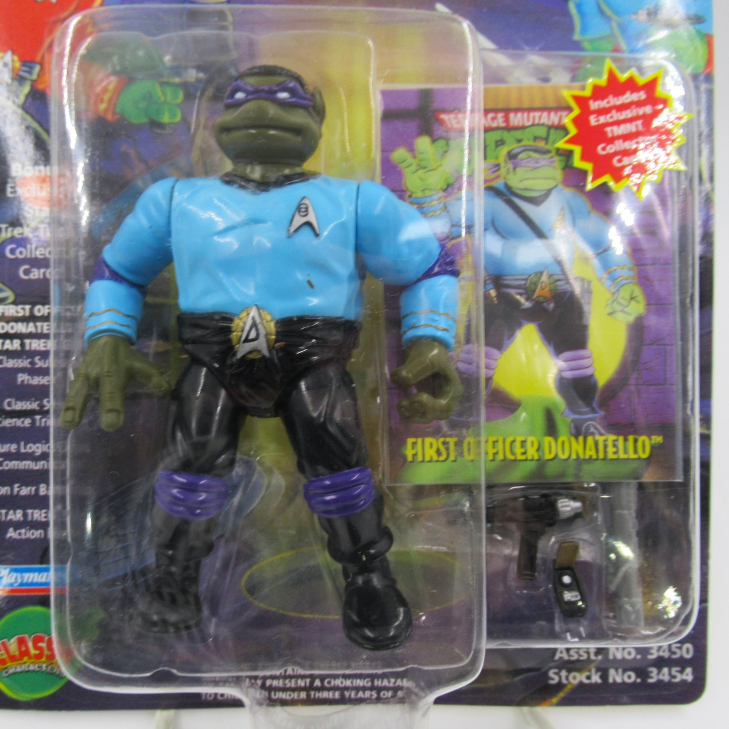 TMNT Star Trek 4.5" Teenage Mutant Ninja Turtles Action Figure Set of 4 - Playmates (1994)