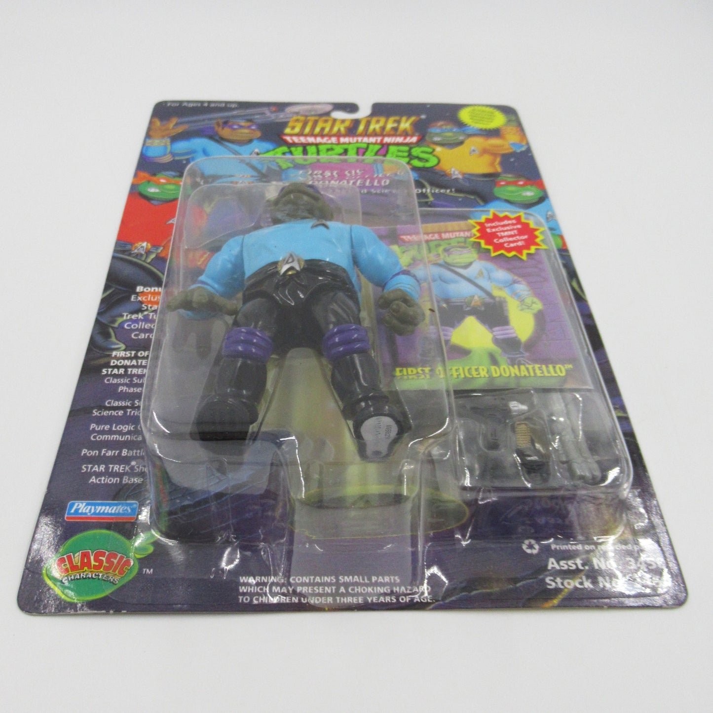 TMNT Star Trek 4.5" Teenage Mutant Ninja Turtles Action Figure Set of 4 - Playmates (1994)