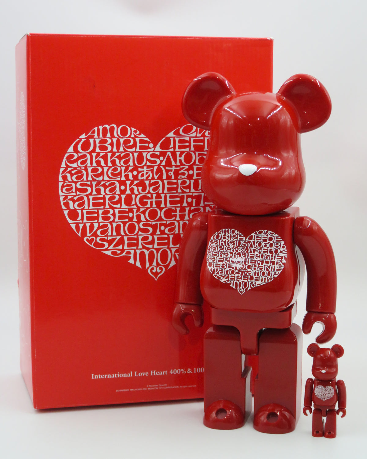 BEARBRICK Stitch x Alexander Girard 400% & 100% Figure Set 