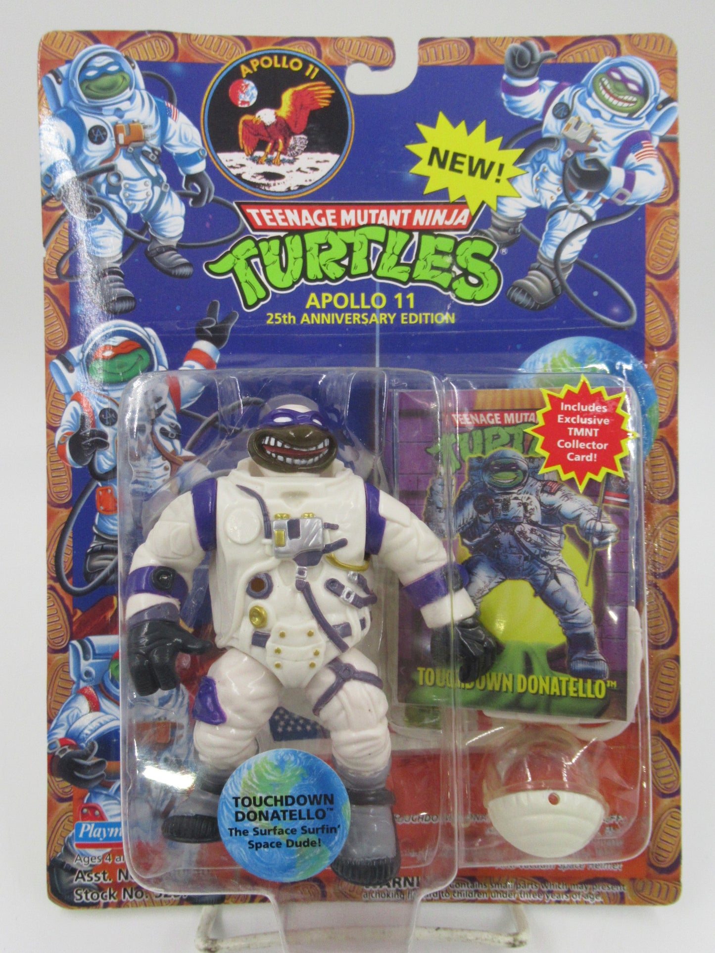 TMNT Apollo 11 Touchdown Donatello 4.5" Figure Teenage Mutant Ninja Turtles - Playmates (1994)