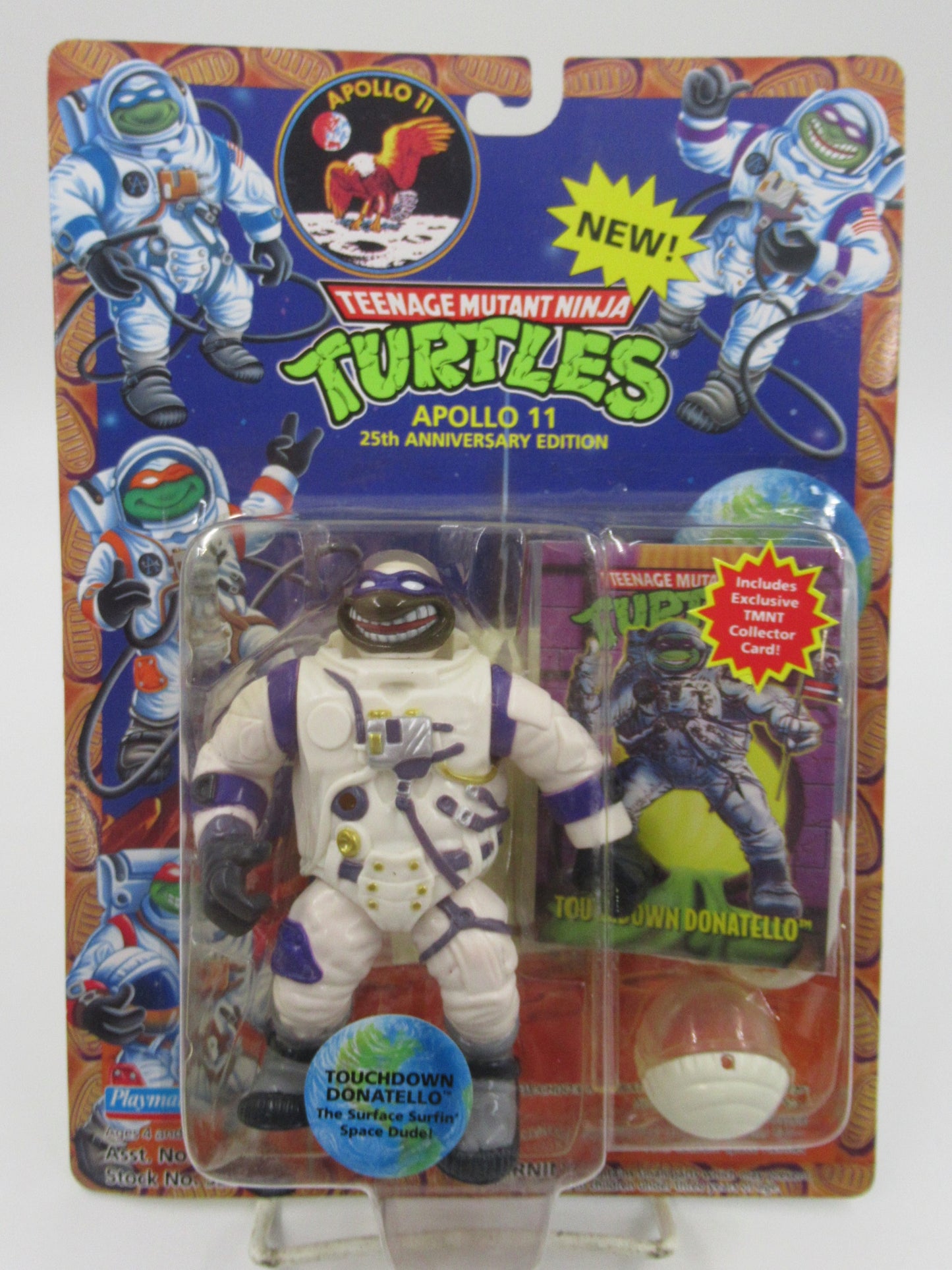 TMNT Apollo 11 Touchdown Donatello 4.5" Figure Teenage Mutant Ninja Turtles - Playmates (1994)