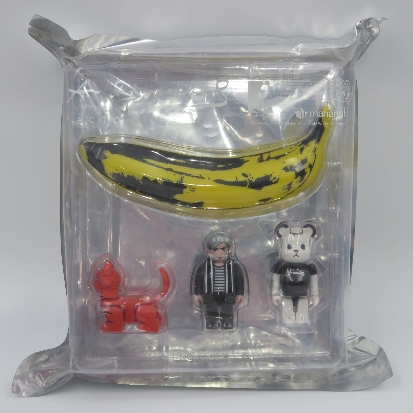 KUBRICK Andy Warhol Factory Pack #1 Figure Set - Medicom Toy (2003) Art Toys New in Packaging