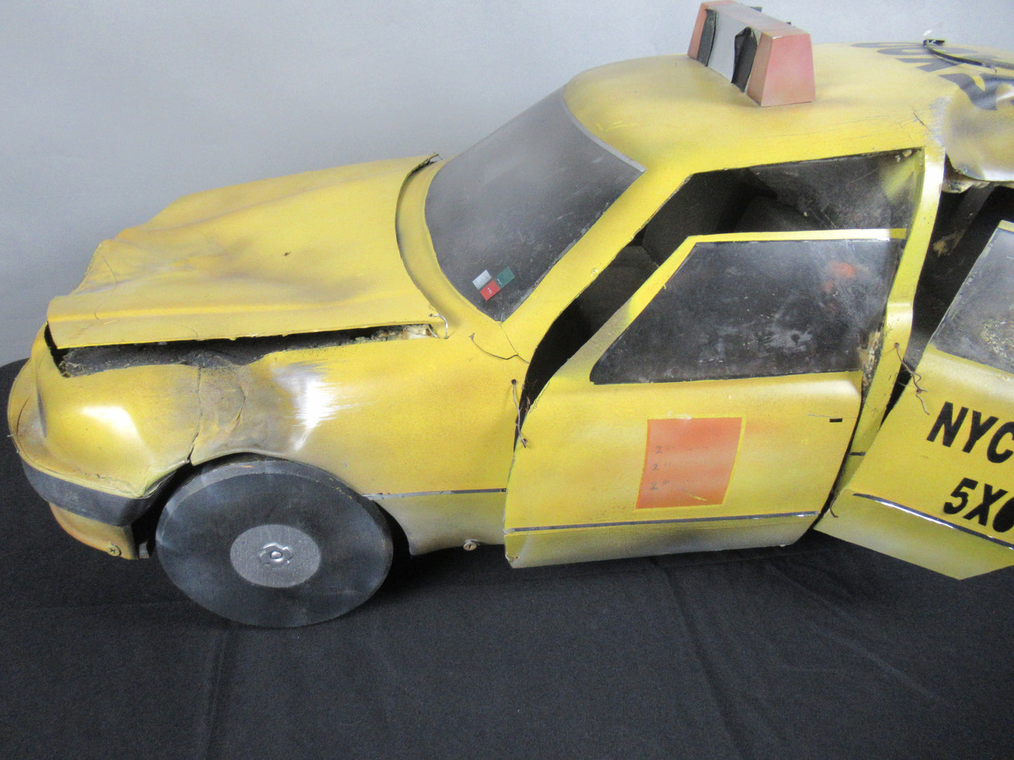 ARMAGEDDON Yellow Taxi Model Screen-Used Prop  - Touchstone Pictures (c. 1998) Film Memorabilia With COA