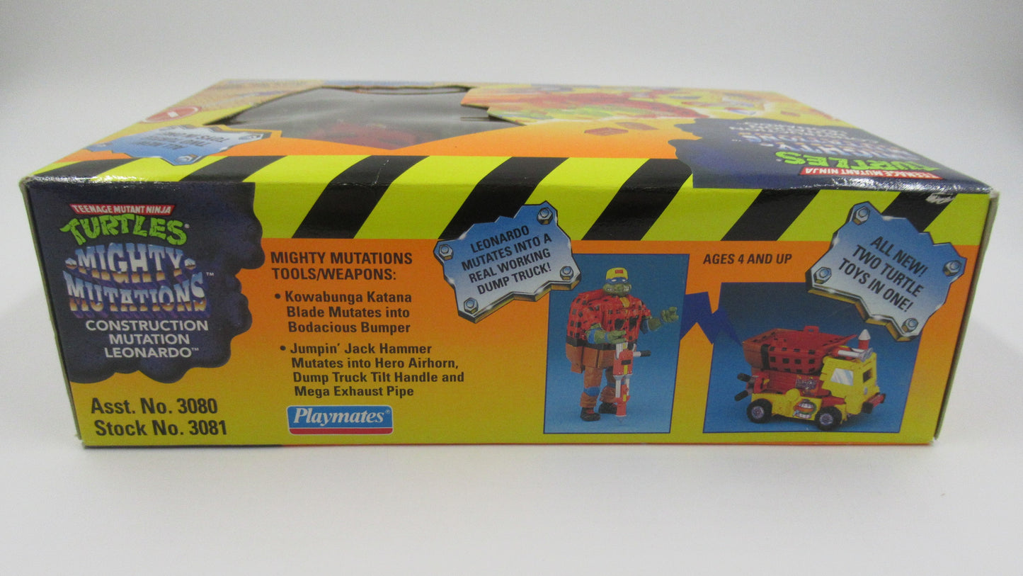 TMNT Construction Mutation Leonardo 4.5" Figure Teenage Mutant Ninja Turtles - Playmates (1994)