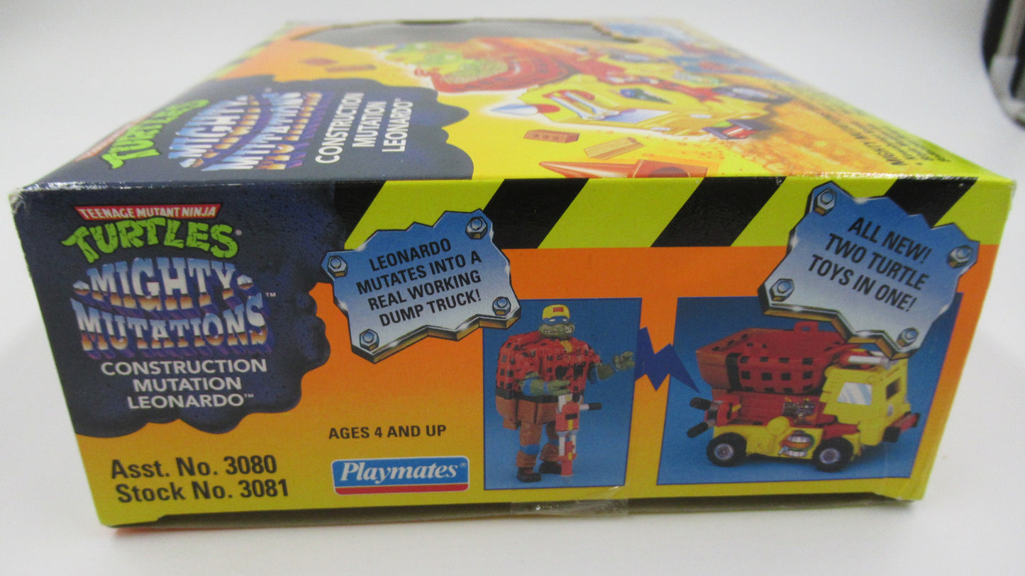 TMNT Construction Mutation Leonardo 4.5" Figure Teenage Mutant Ninja Turtles - Playmates (1994)