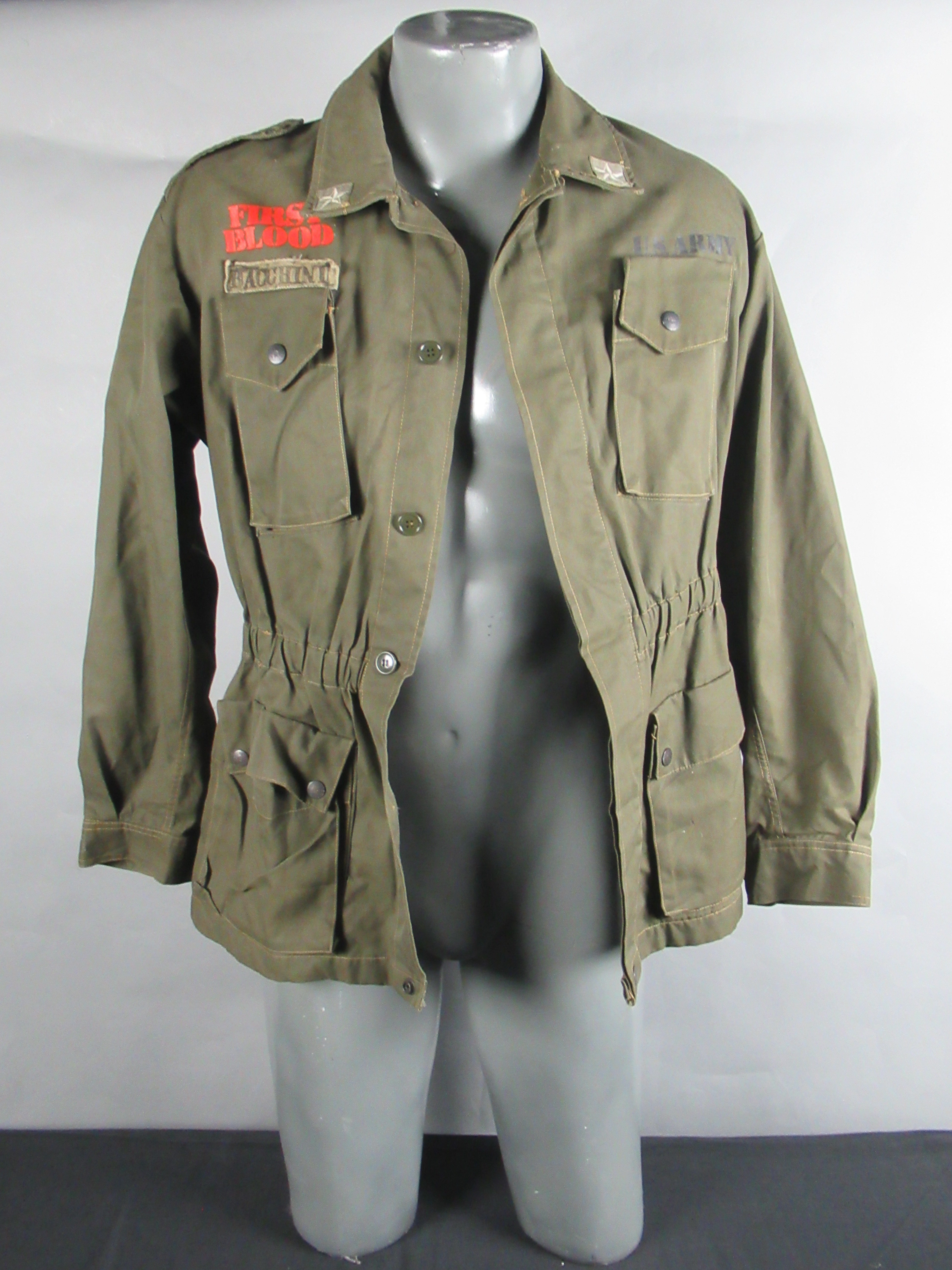 First Blood Jacket RAMBO: First Blood Army Jacket Cast & Crew Gift - Sylvester Stallone F