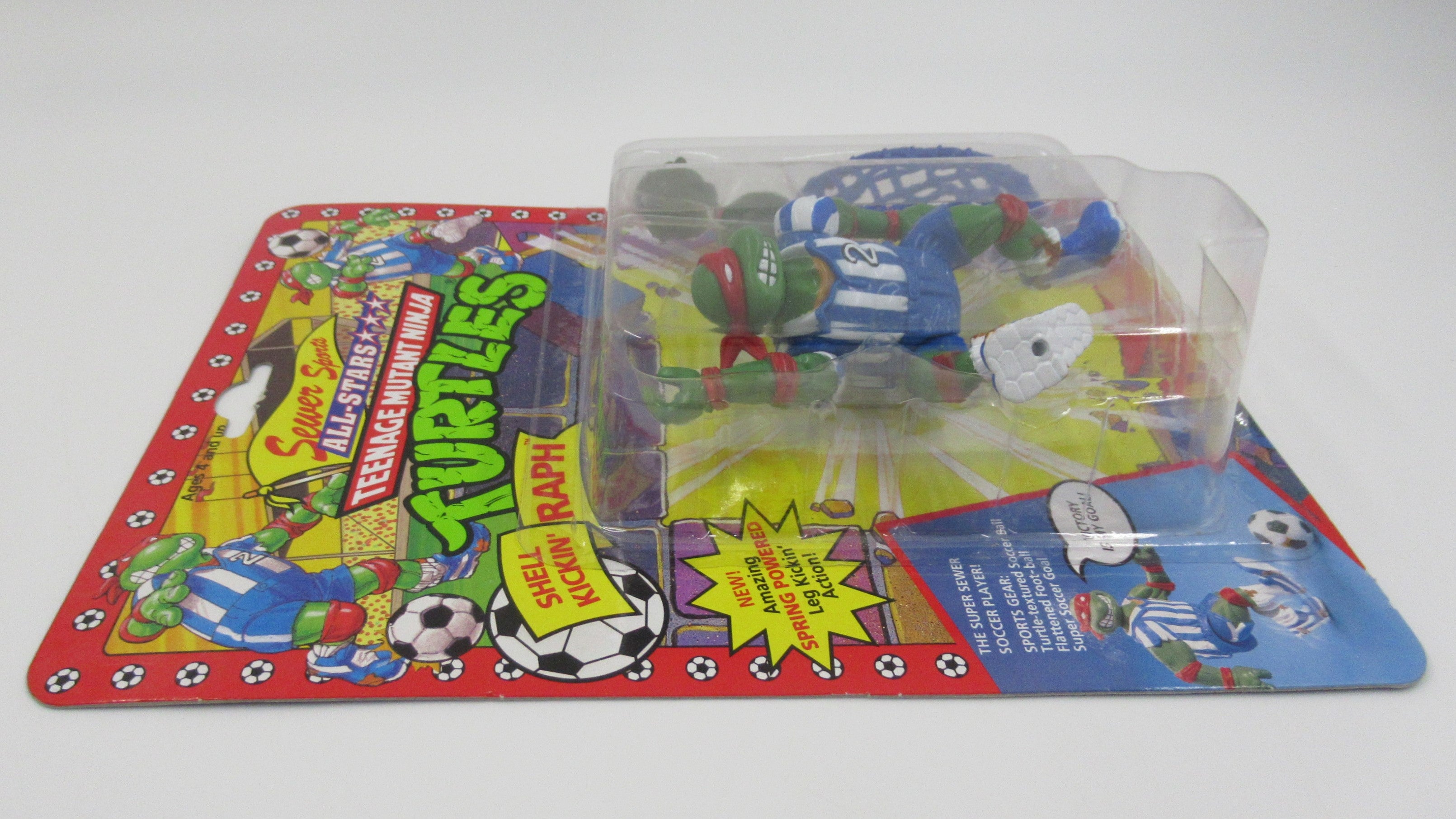 Teenage Mutant Ninja Turtles Sewer Sports Raph + Mike 4.5" Figure TMNTs - Playmates (1991)