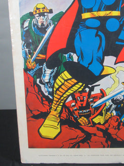 THOR Marvel Mania Jack Kirby Signed Poster - Marvel (1969)