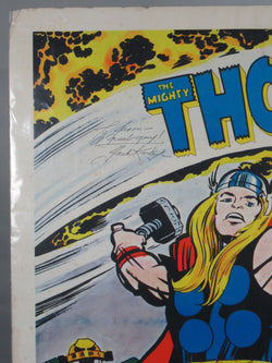 THOR Marvel Mania Jack Kirby Signed Poster - Marvel (1969)