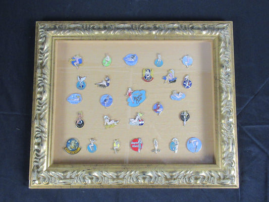 Nose-Art Pin-up Girl Framed Pin Display - United States Air Force