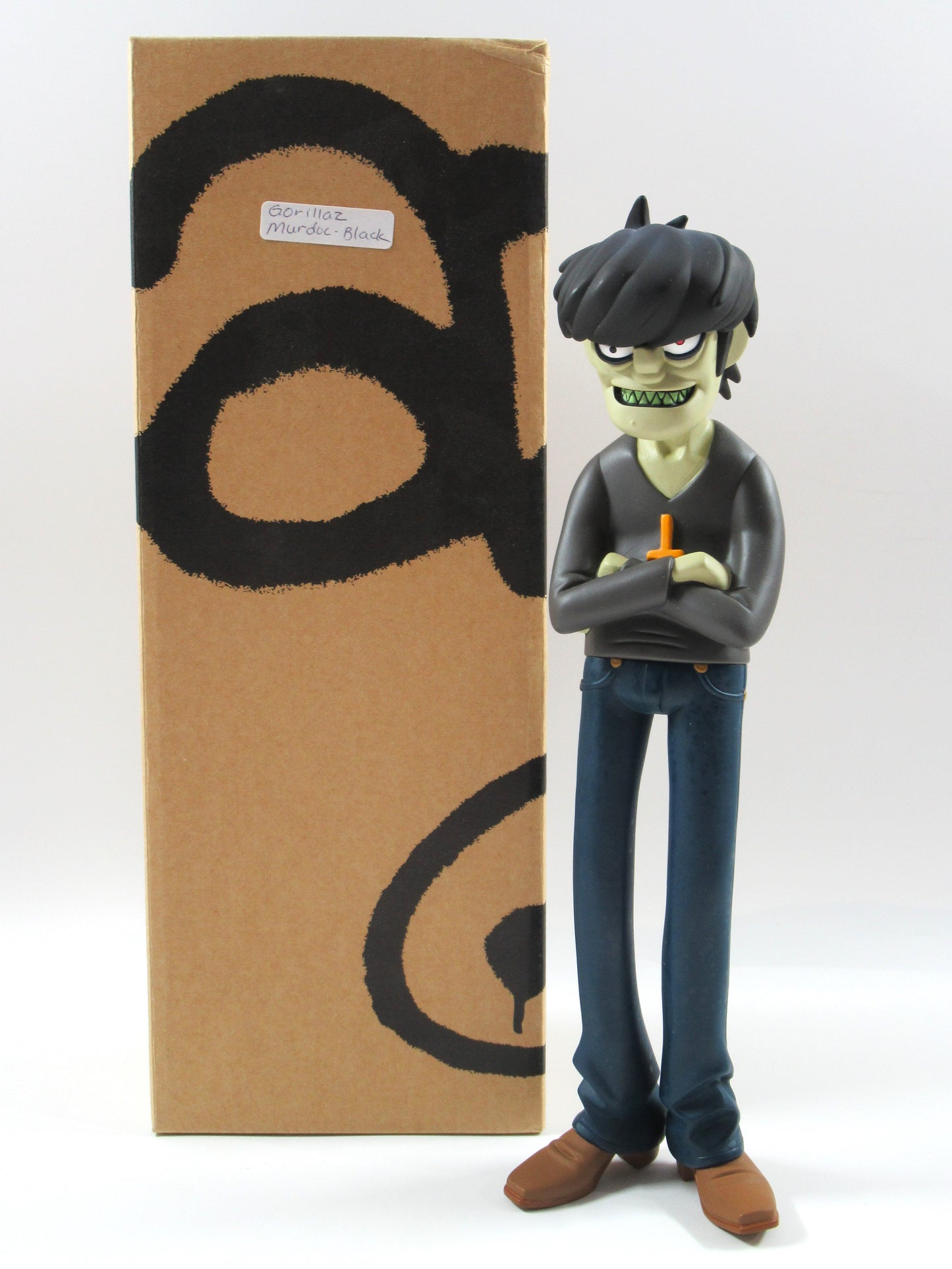 GORILLAZ Black Series Vinyl Figure Set of (4) - Kidrobot (2005) 2-D, Murdoc, Russel, & Noodle Art Toys