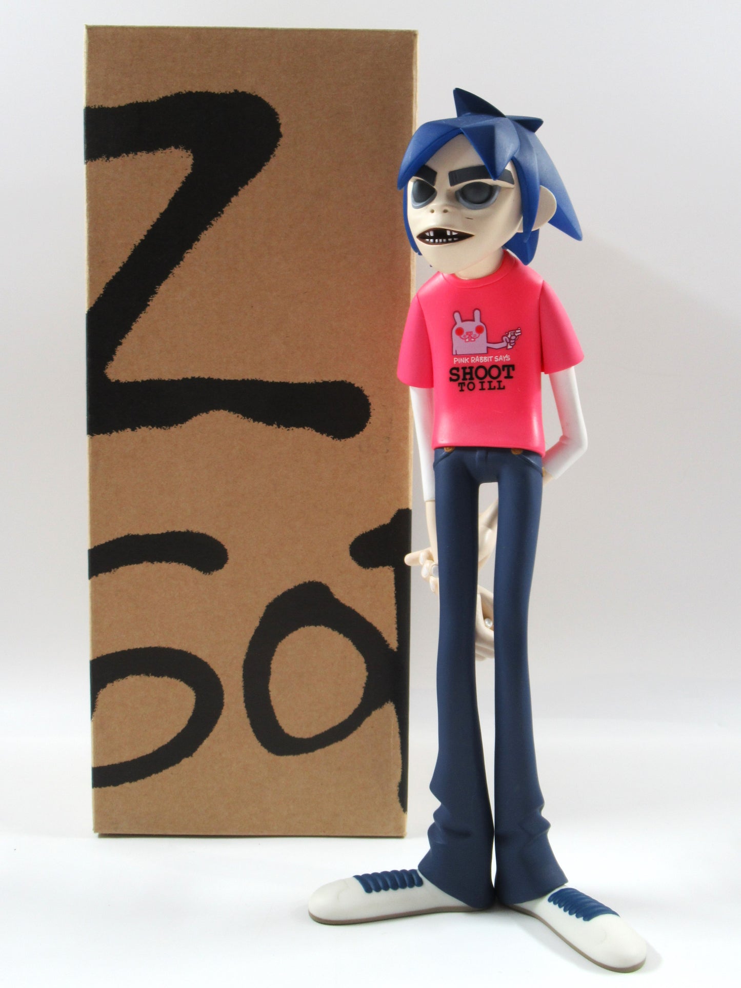 GORILLAZ Black Series Vinyl Figure Set of (4) - Kidrobot (2005) 2-D, Murdoc, Russel, & Noodle Art Toys