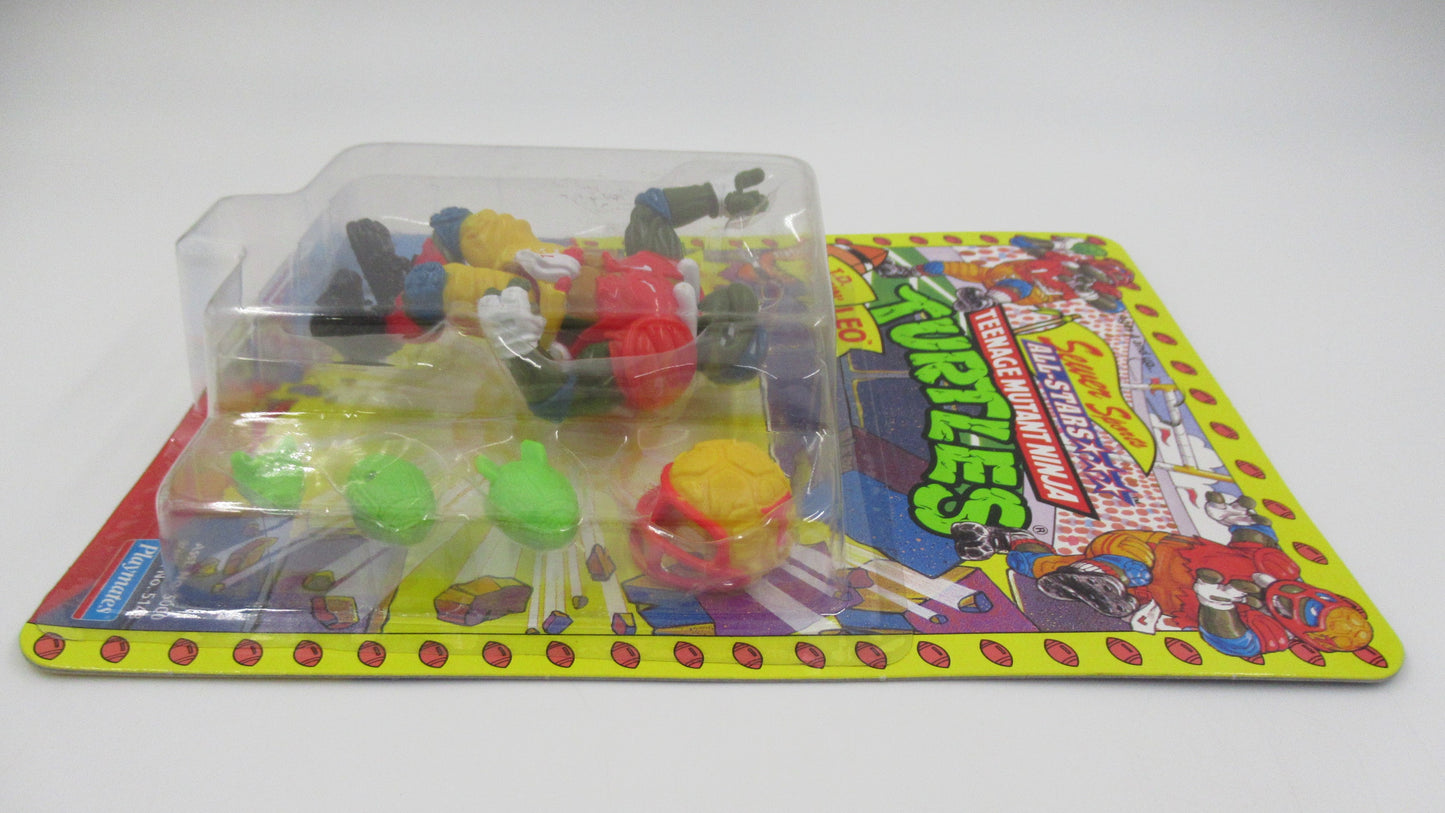 TMNT Sewer Sports 4.5" Figure Teenage Mutant Ninja Turtles Group of (3) - Playmates (1991)