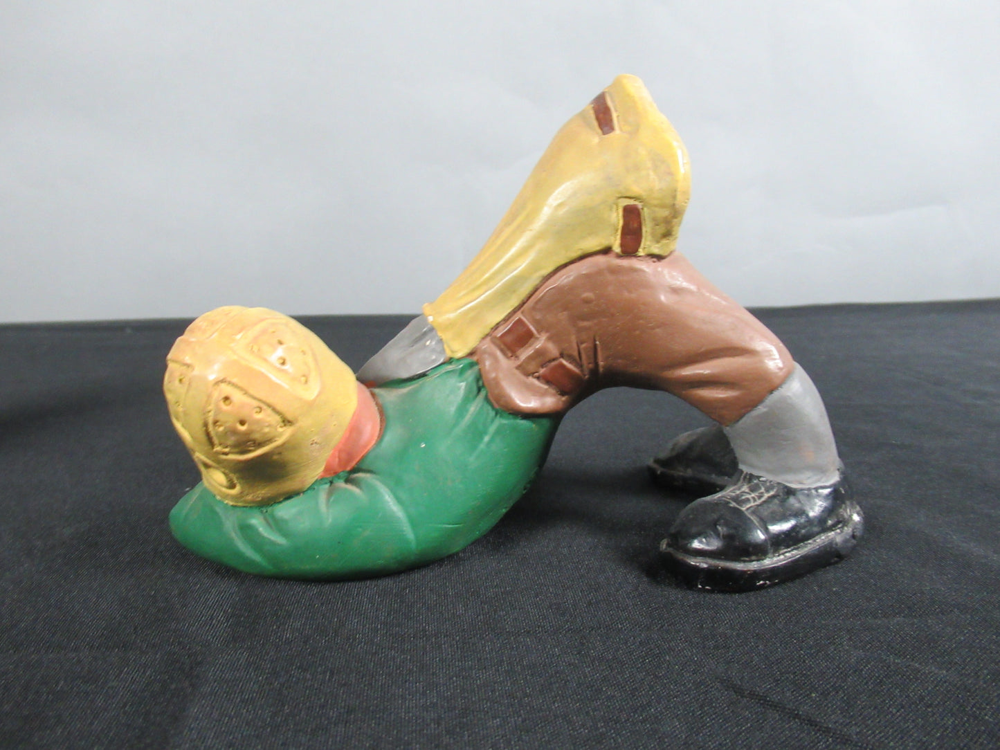 VINTAGE Football Figure Pair Set - L. L. Rittgers (c. 1940s) Collectible Sport Chalkware Statuettes