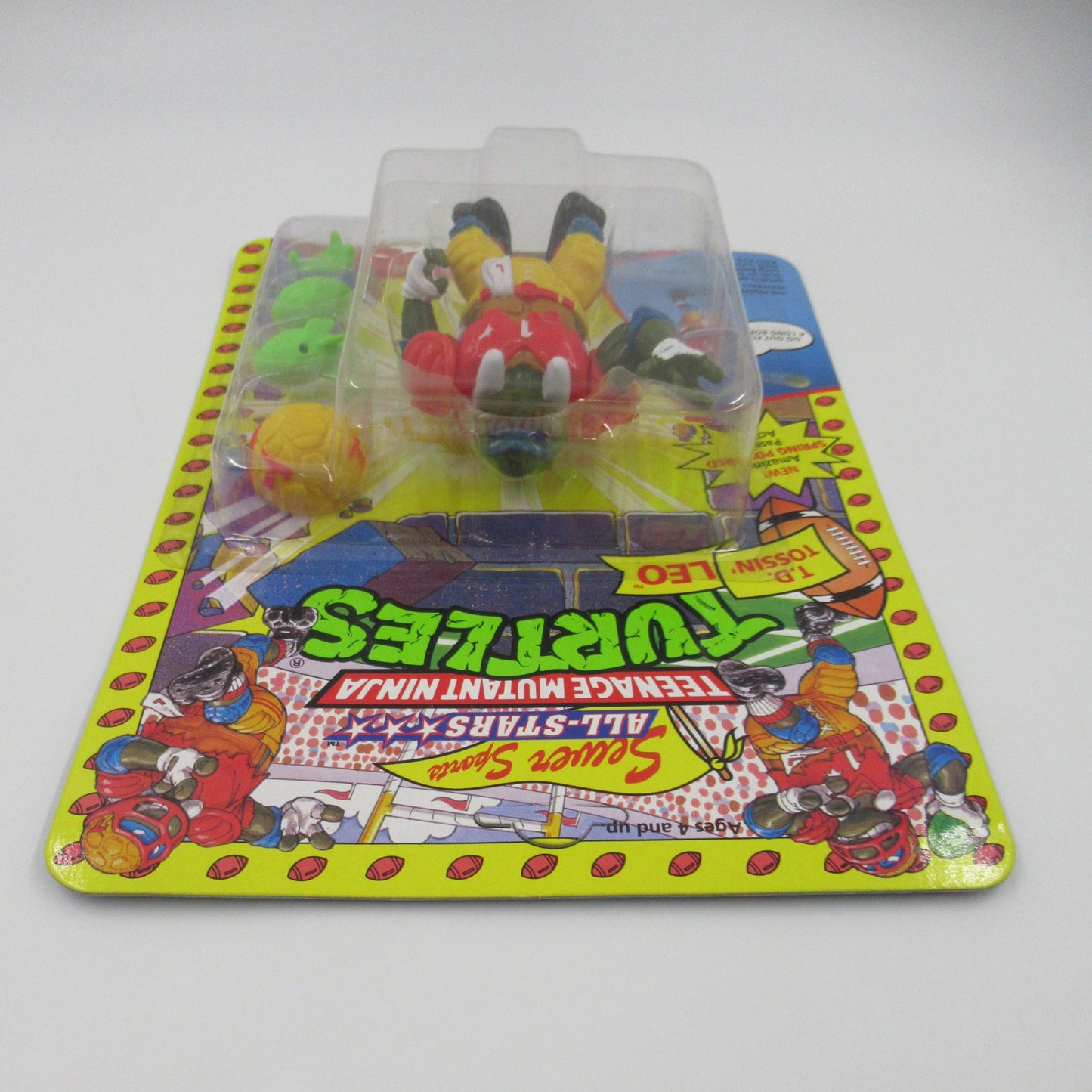 TMNT Sewer Sports 4.5" Figure Teenage Mutant Ninja Turtles Group of (3) - Playmates (1991)