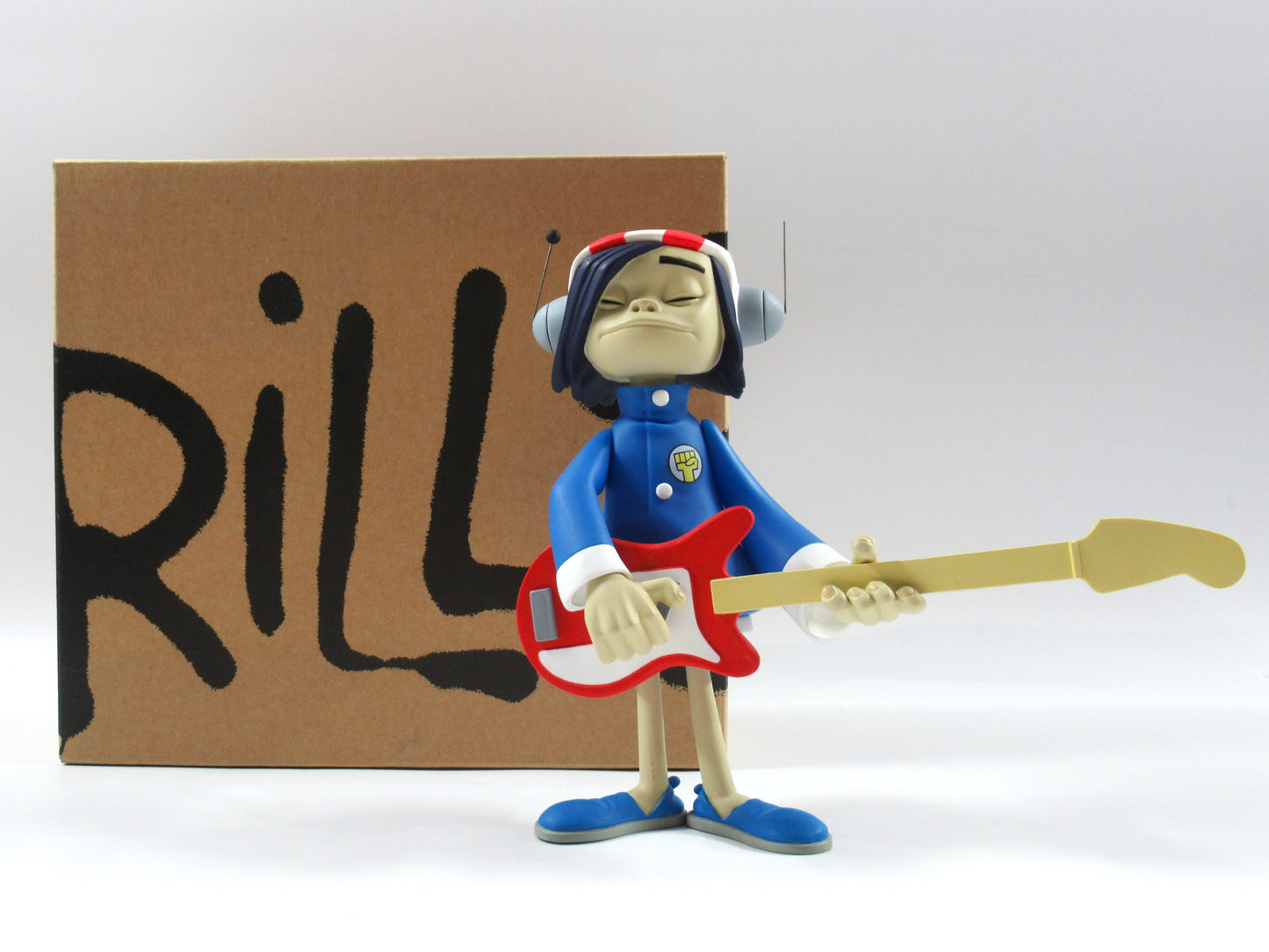 GORILLAZ Black Series Vinyl Figure Set of (4) - Kidrobot (2005) 2-D, Murdoc, Russel, & Noodle Art Toys