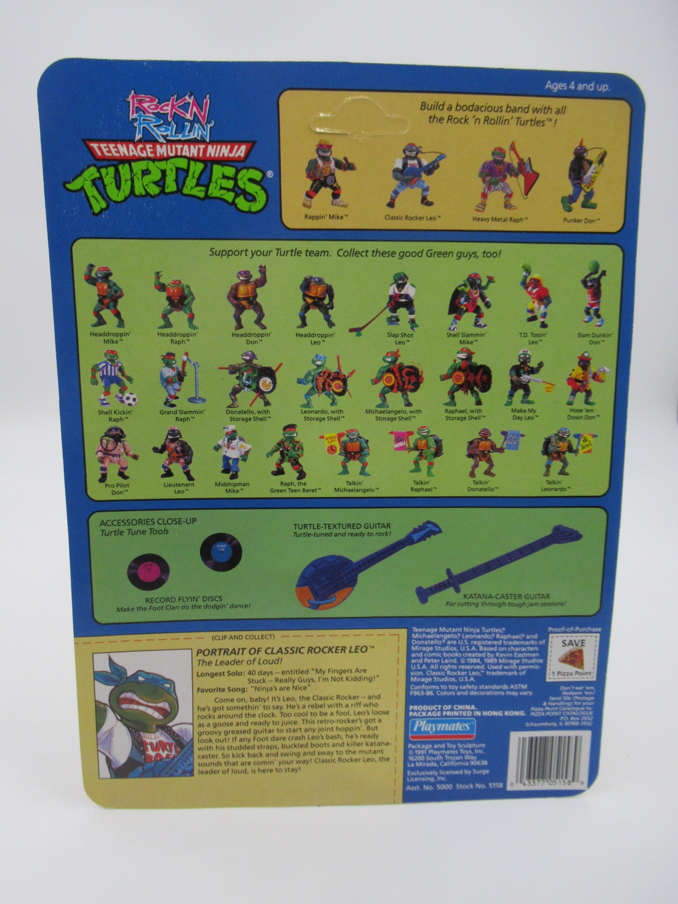 Teenage Mutant Ninja Turtles Rock 'N Rollin' Classic Rocker Leo 4.5