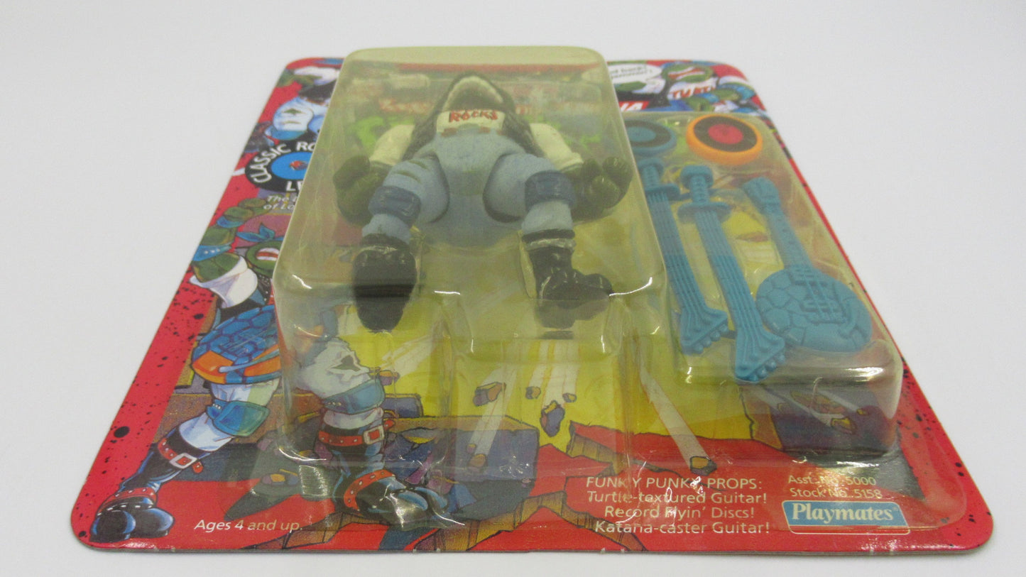 TMNT Rock 'N Rollin' Classic Rocker Leo 4.5" Figure Teenage Mutant Ninja Turtles - Playmates (1991)