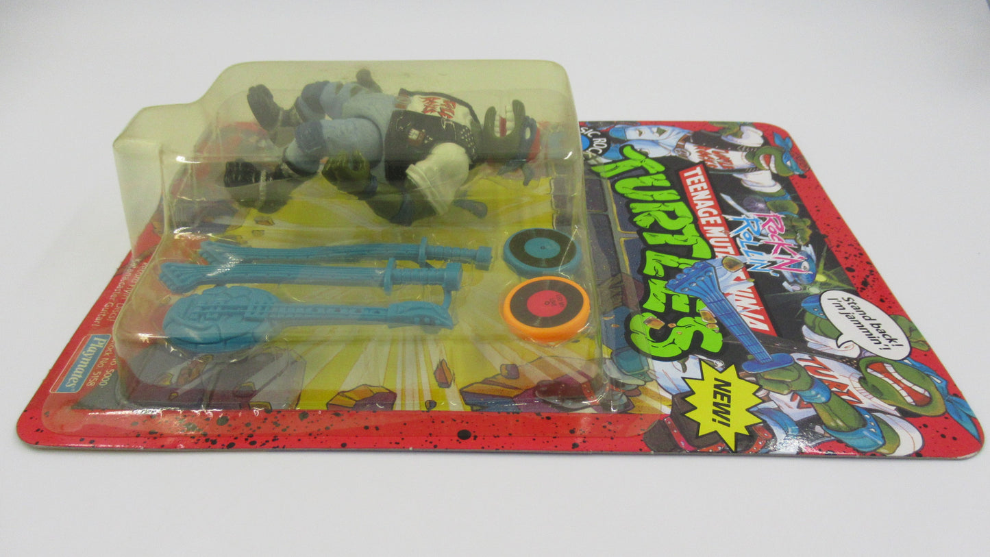 TMNT Rock 'N Rollin' Classic Rocker Leo 4.5" Figure Teenage Mutant Ninja Turtles - Playmates (1991)