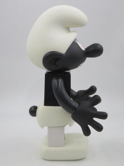 KUBRICK The Smurfs Black Peyo Smurf 400% Figure - Medicom Toy (2005) 12" Art Toy