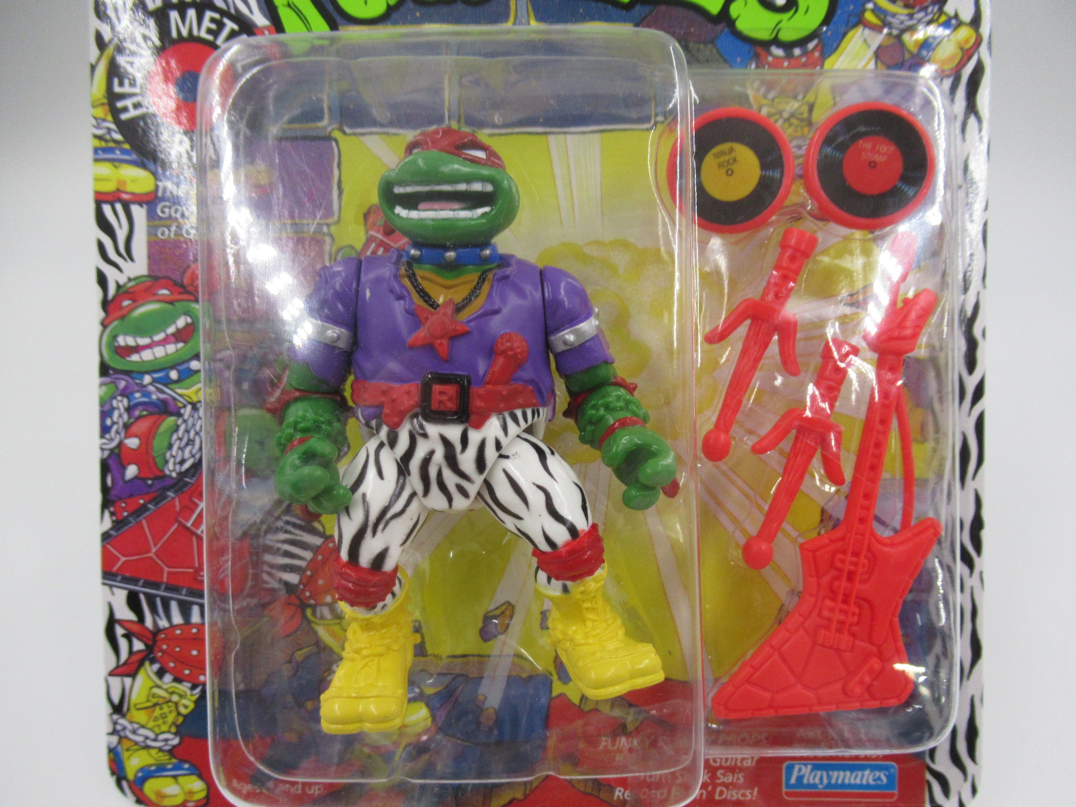 Teenage Mutant Ninja Turtles Rock 'N Rollin' Heavy Metal Raph 4.5" Figure TMNTs - Playmates (1991)