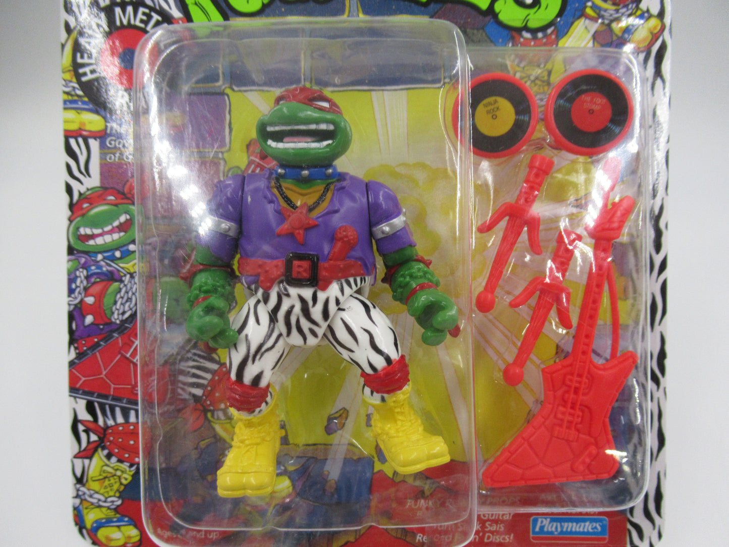 TMNT Rock 'N Rollin' Heavy Metal Raph 4.5" Figure Teenage Mutant Ninja Turtles - Playmates (1991)