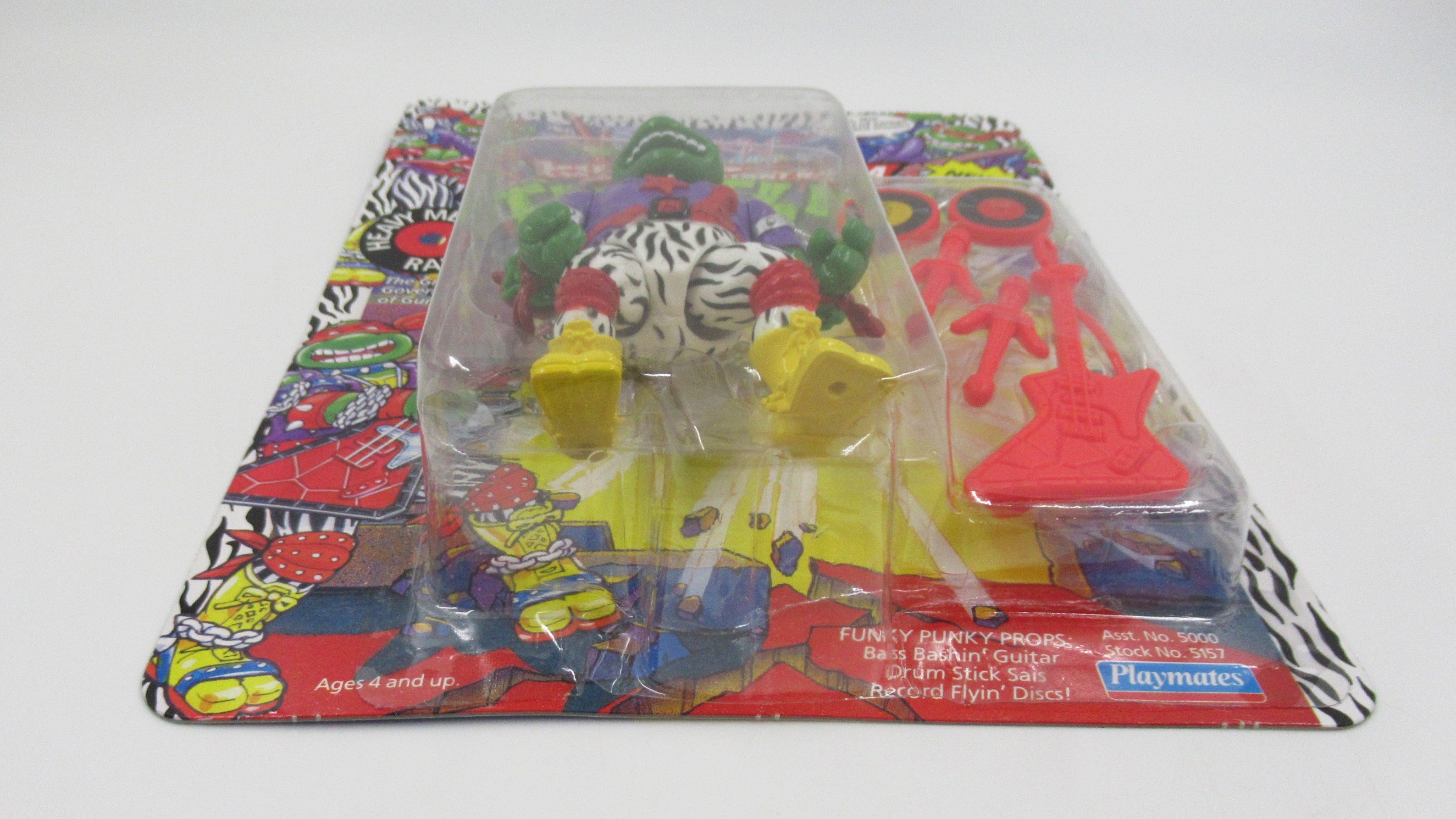 Teenage Mutant Ninja Turtles Rock 'N Rollin' Heavy Metal Raph 4.5" Figure TMNTs - Playmates (1991)