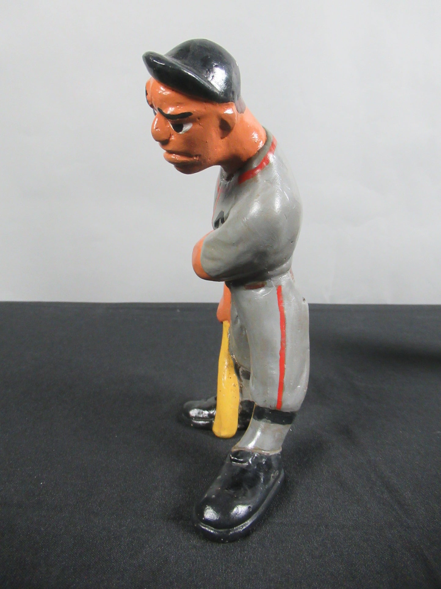 VINTAGE Baseball Figure Trio Set  - L. L. Rittgers (c. 1940s) Collectible Sport Chalkware Statuettes