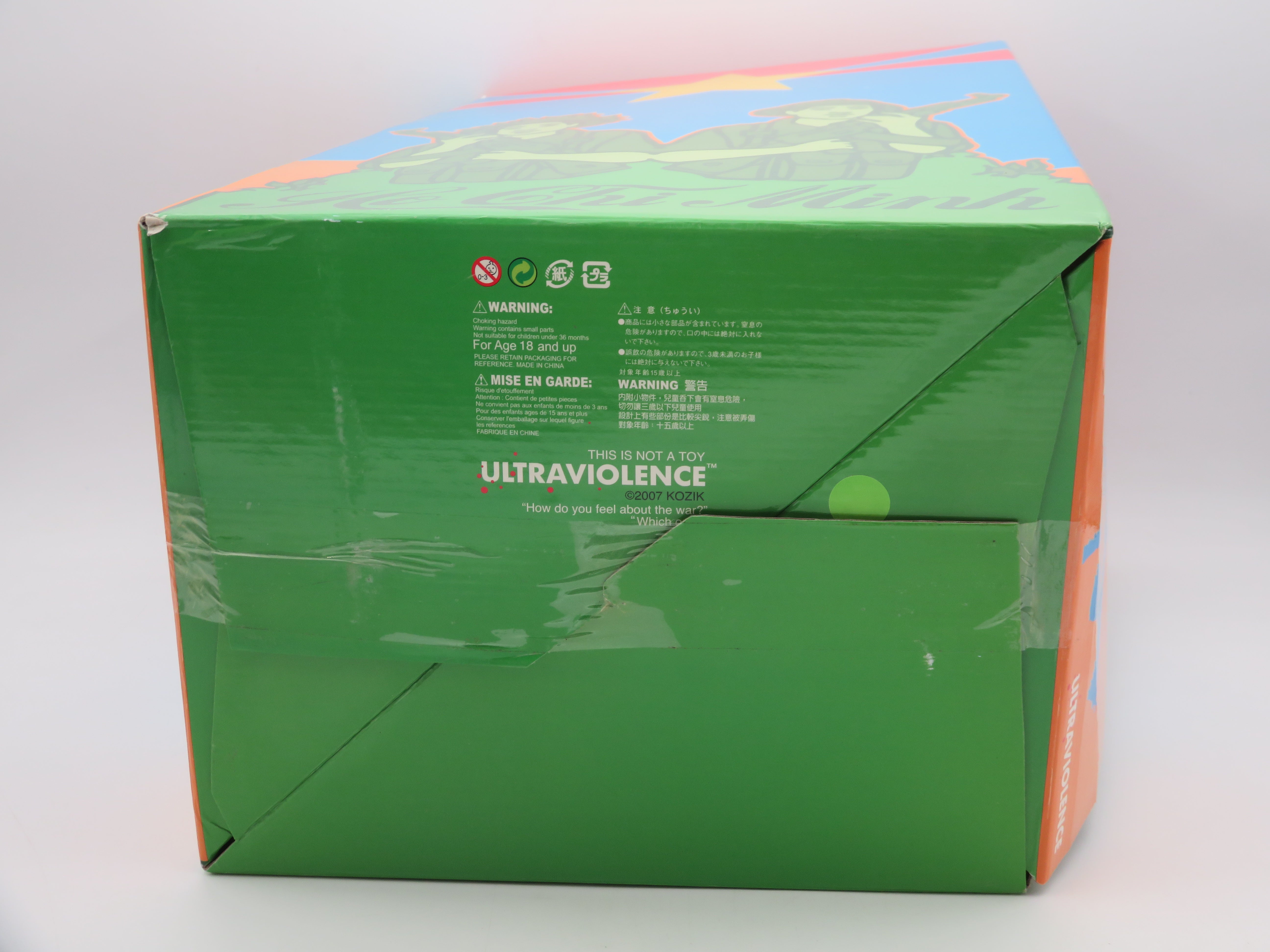 HO CHI MINH Lime Green Bust - Kozik x Ultraviolence (2007) Limited Art Toy with Box
